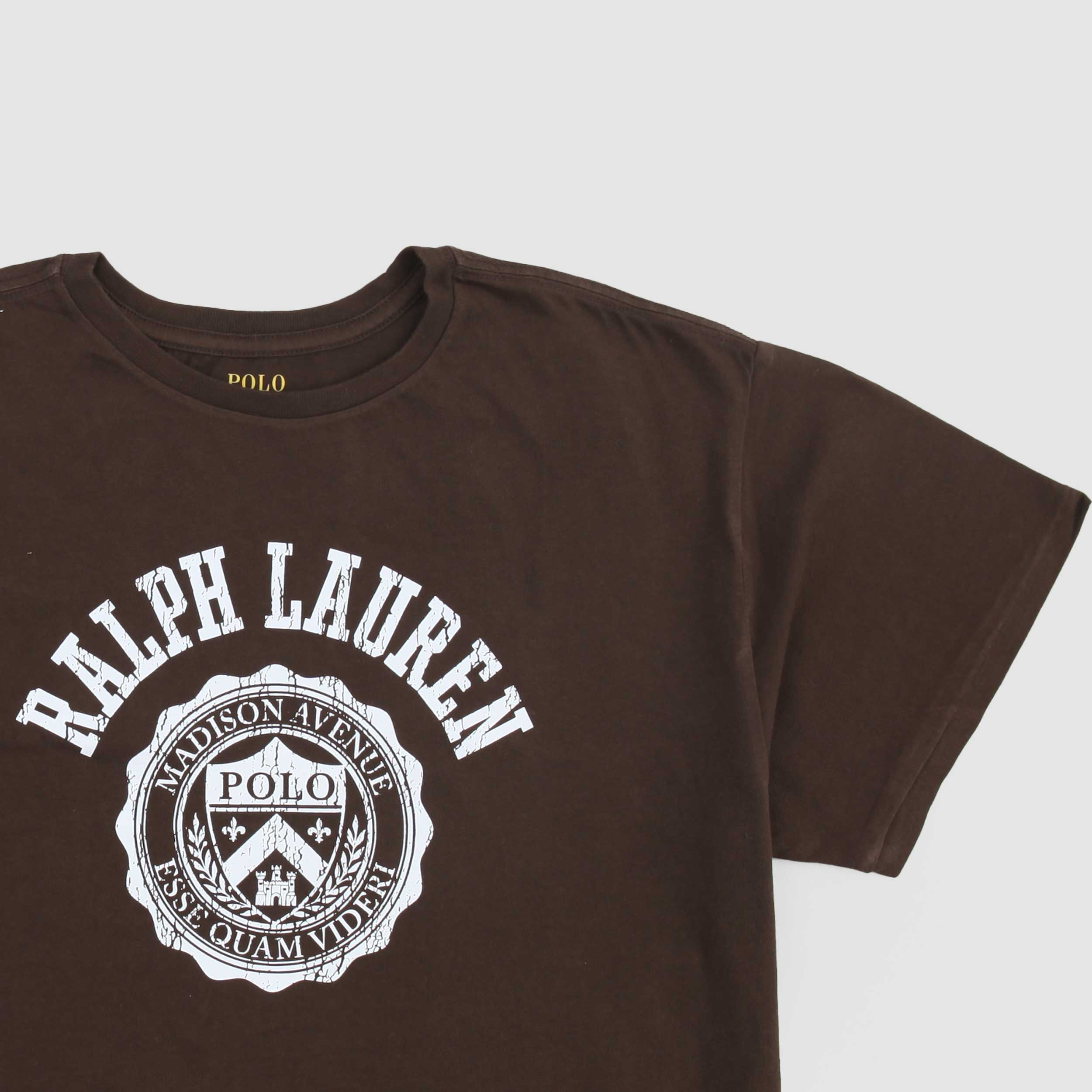 T-shirt Marrone Con Logo Firmata RALPH LAUREN - annameglio.com abbigliamento moda