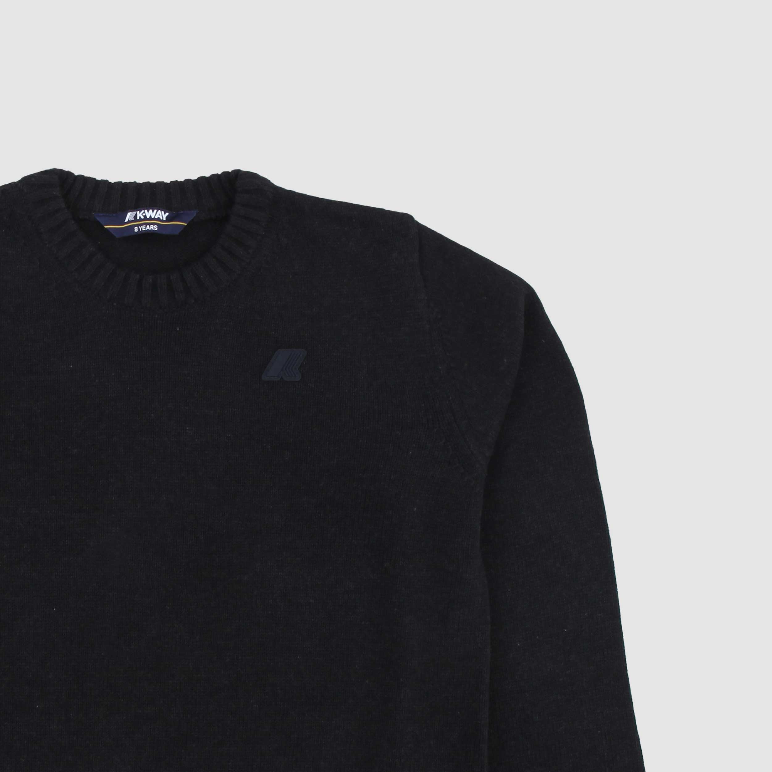 Maglioncino Nero Con Logo Firmato K-WAY - annameglio.com abbigliamento moda