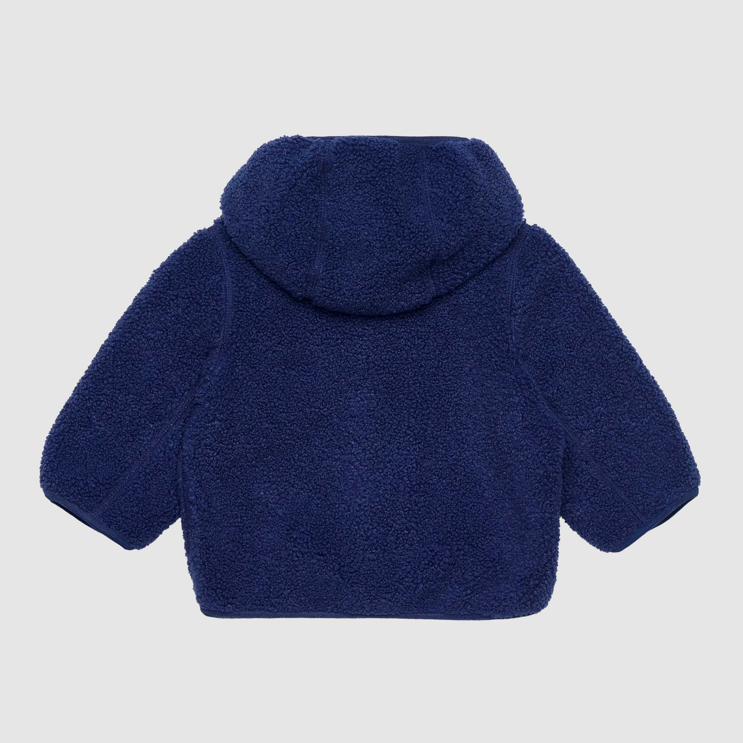 Felpa In Pile Blu Scuro E.Janne Firmata K-Way - annameglio.com abbigliamento moda