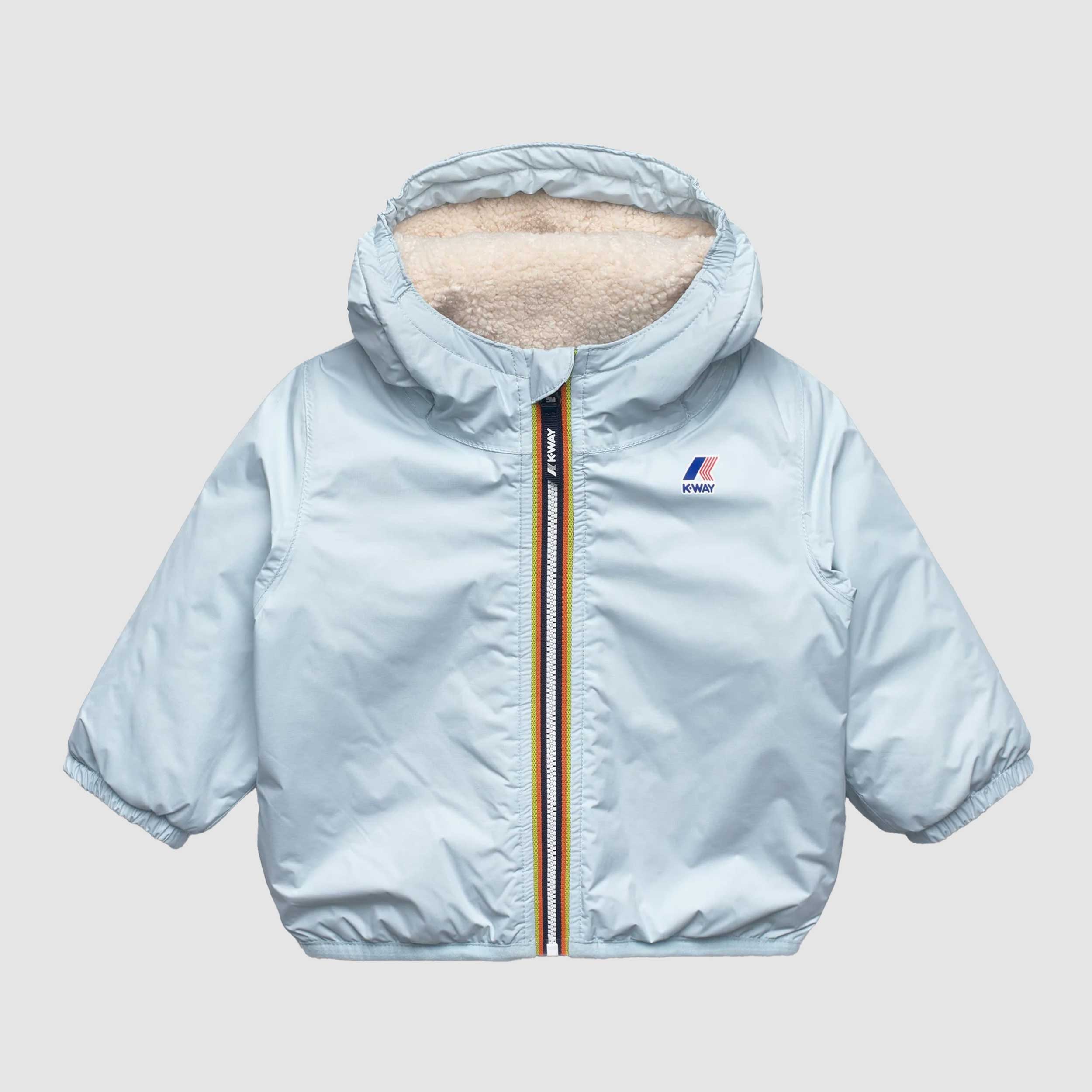 Giacca Orsetto Celeste E.Le Vrai 4.0 Firmata K-WAY - annameglio.com abbigliamento moda