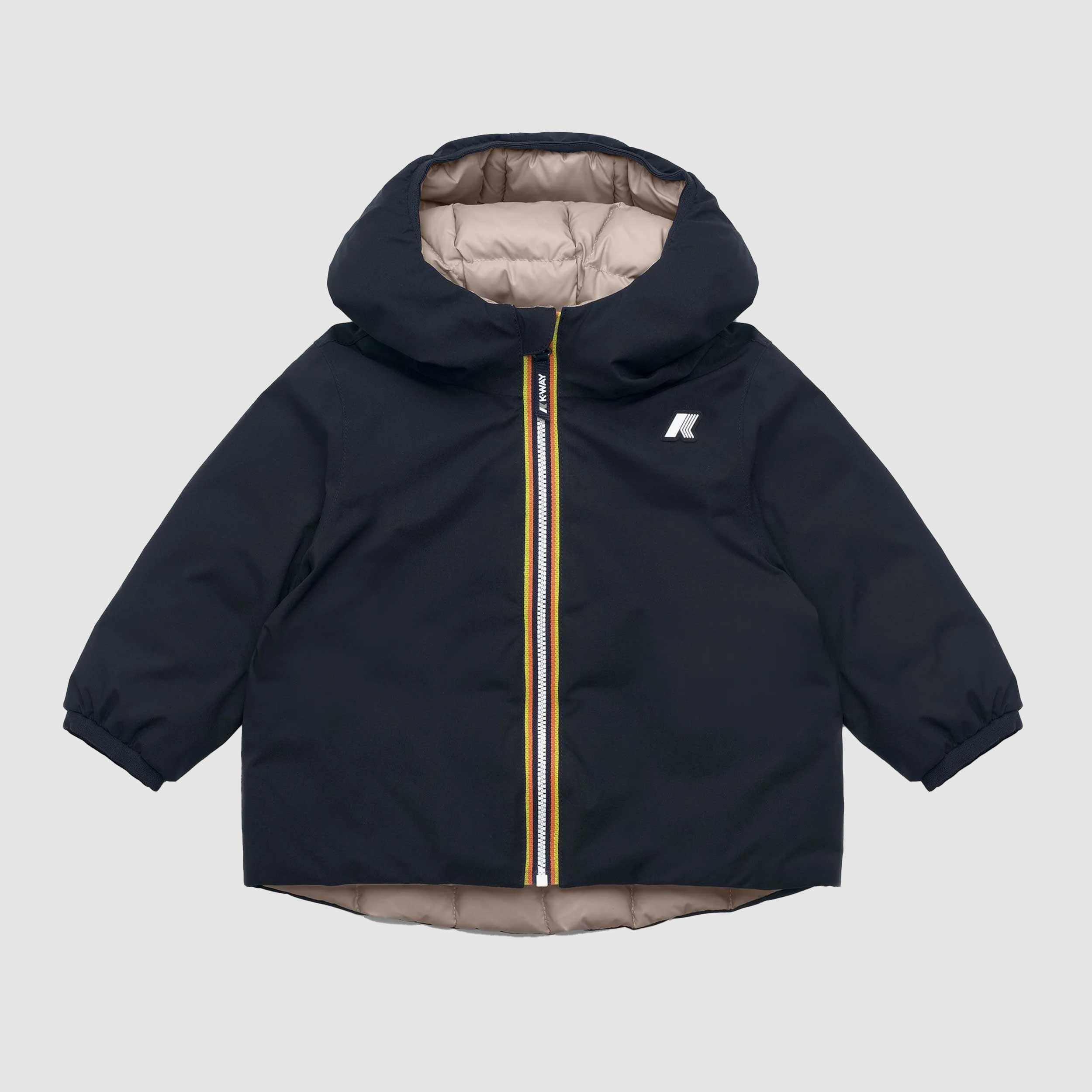 Giacca Reversibile E. Jack Blu E Beige By K-WAY - annameglio.com abbigliamento moda