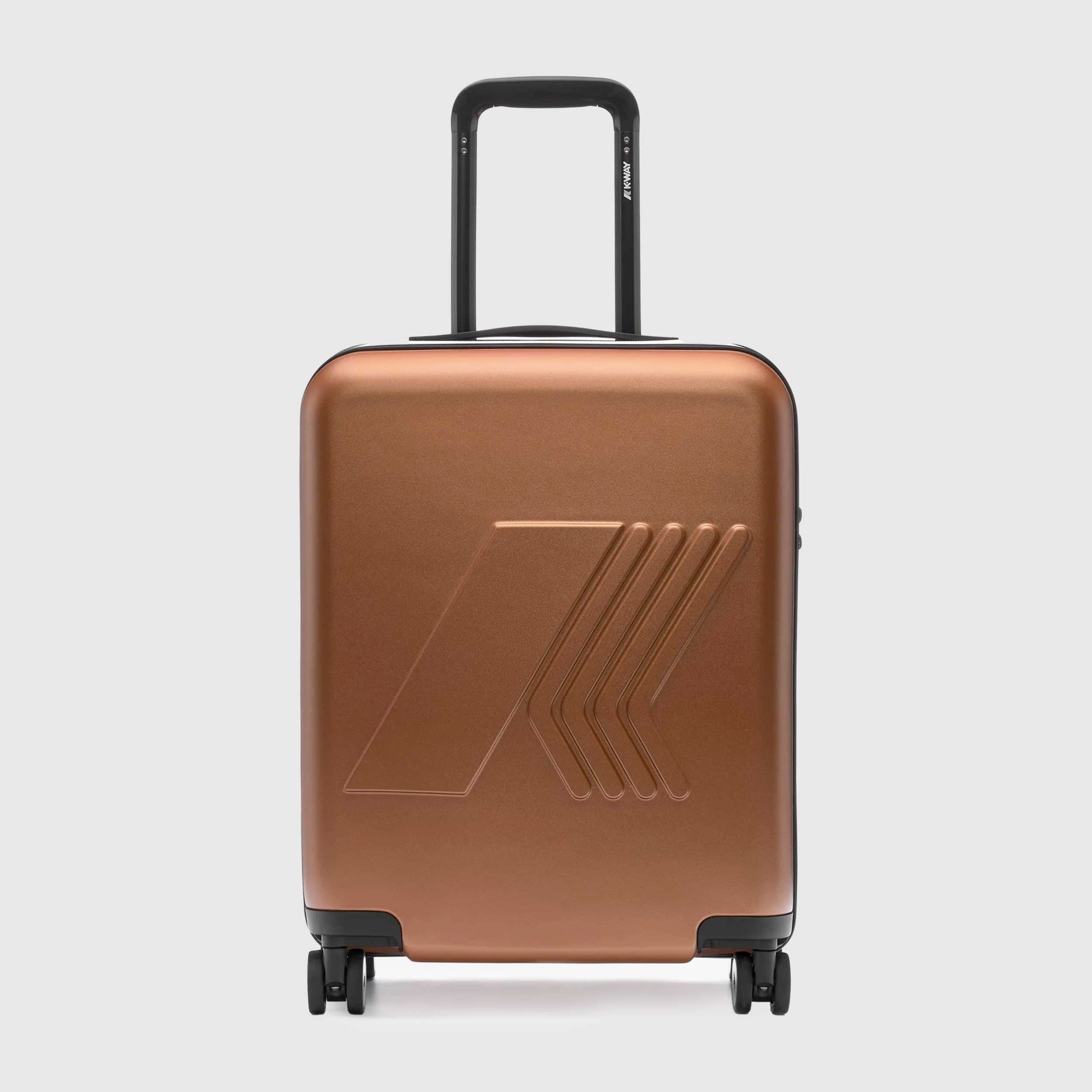 Valigia Trolley Arancione Eudoxie Firmata K-WAY - annameglio.com abbigliamento moda