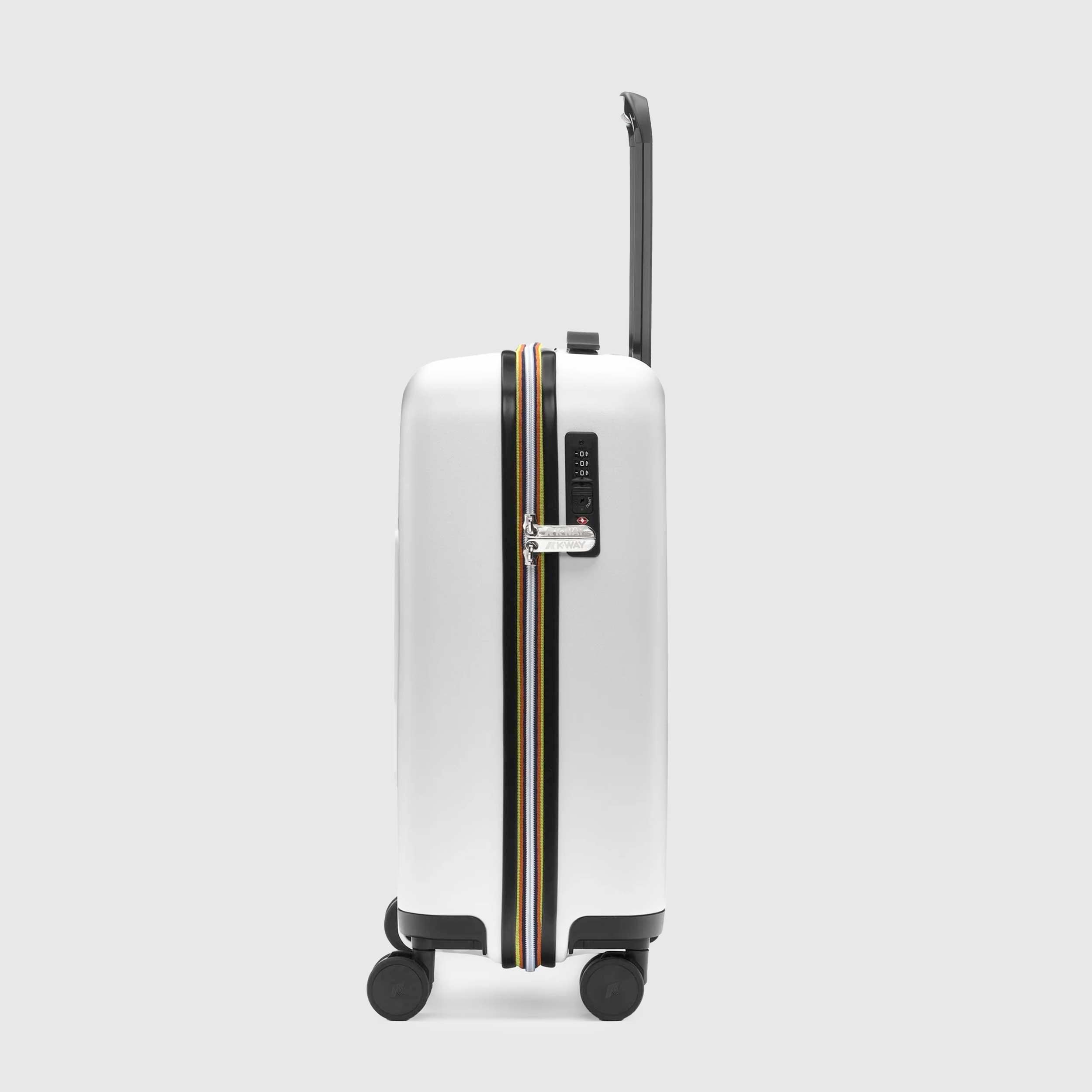 Valigia Trolley Bianca Eudoxie Firmata K-WAY - annameglio.com abbigliamento moda