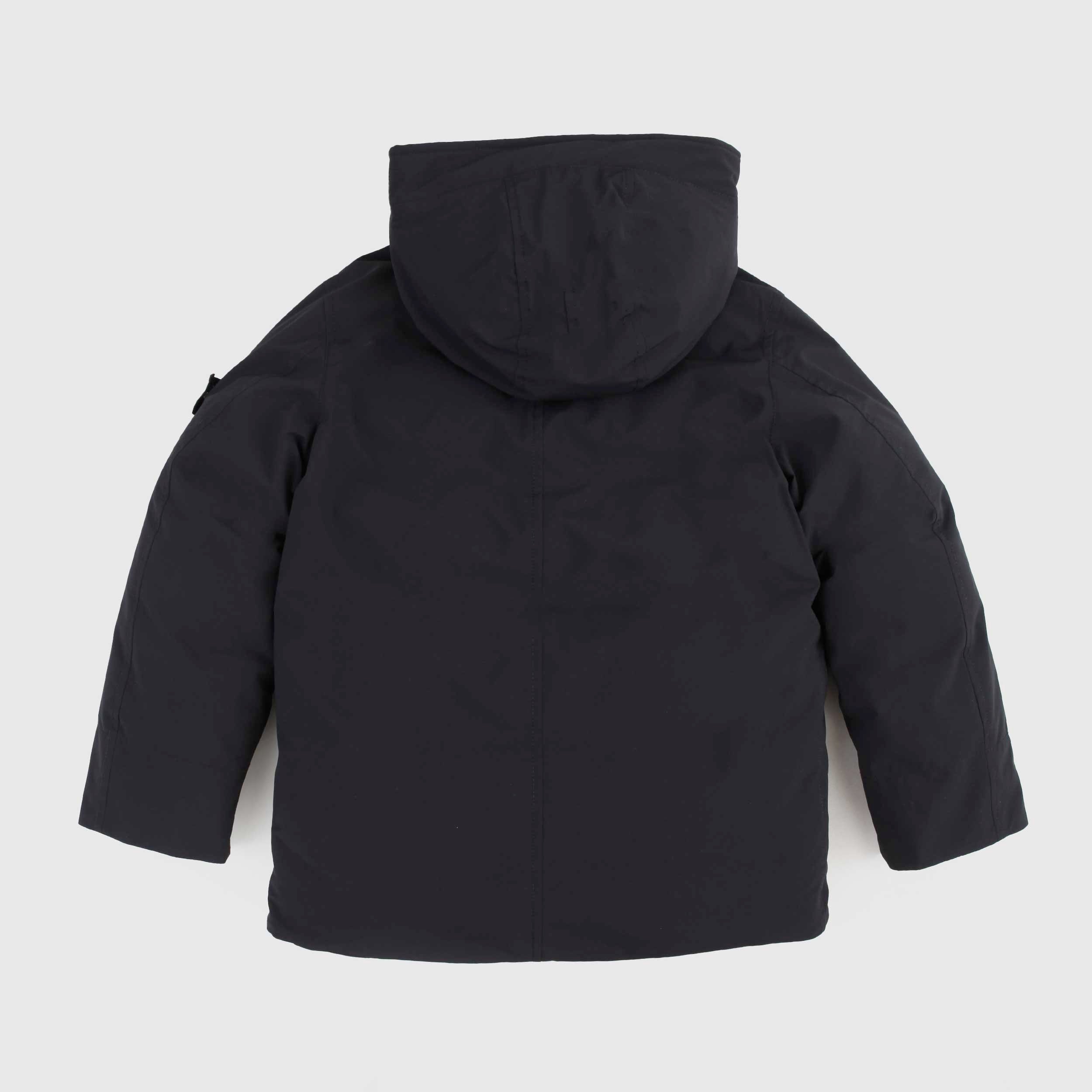 Giubbino Nero Con Targhetta By STONE ISLAND