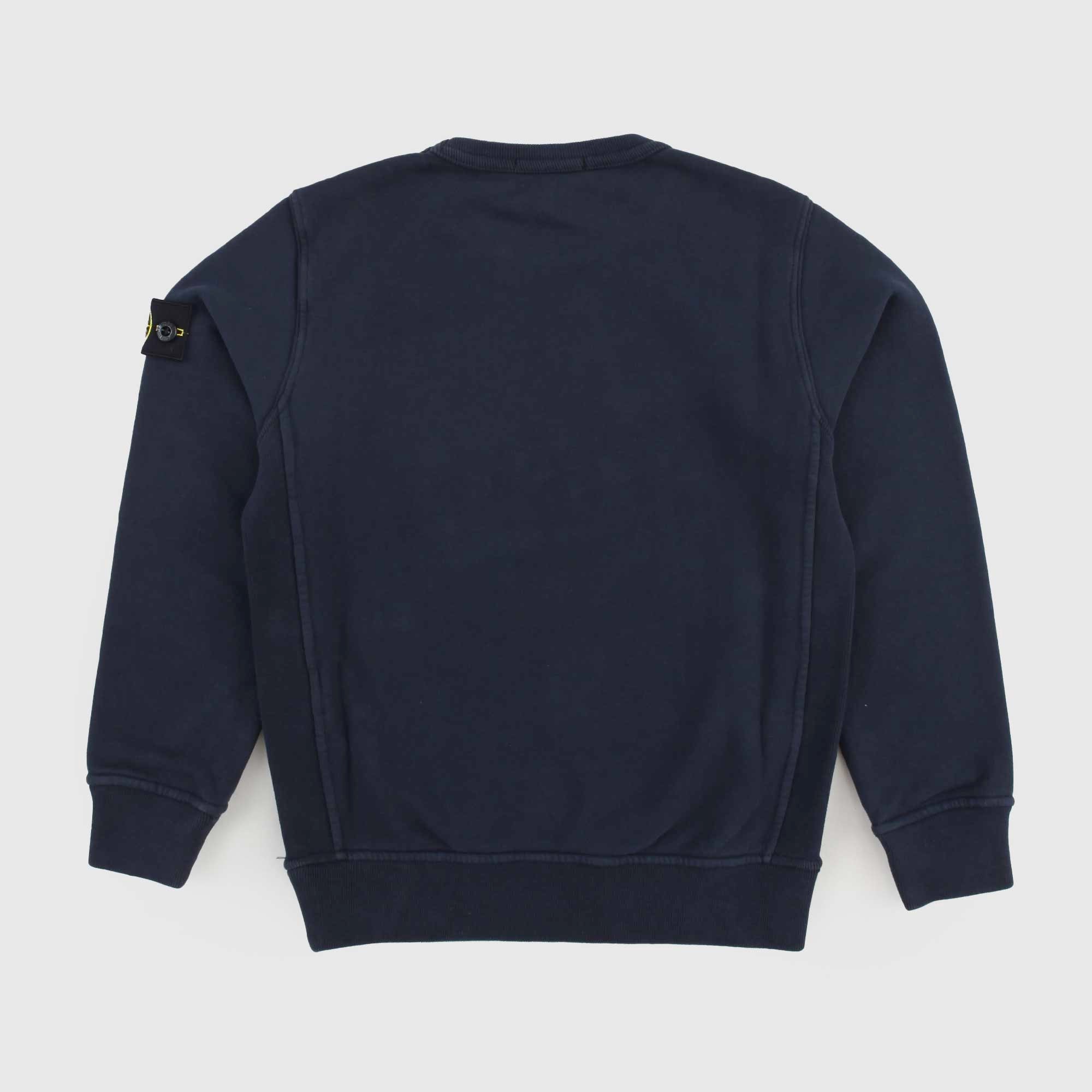 Felpa Blu Con Targhetta Firmata STONE ISLAND - annameglio.com abbigliamento moda