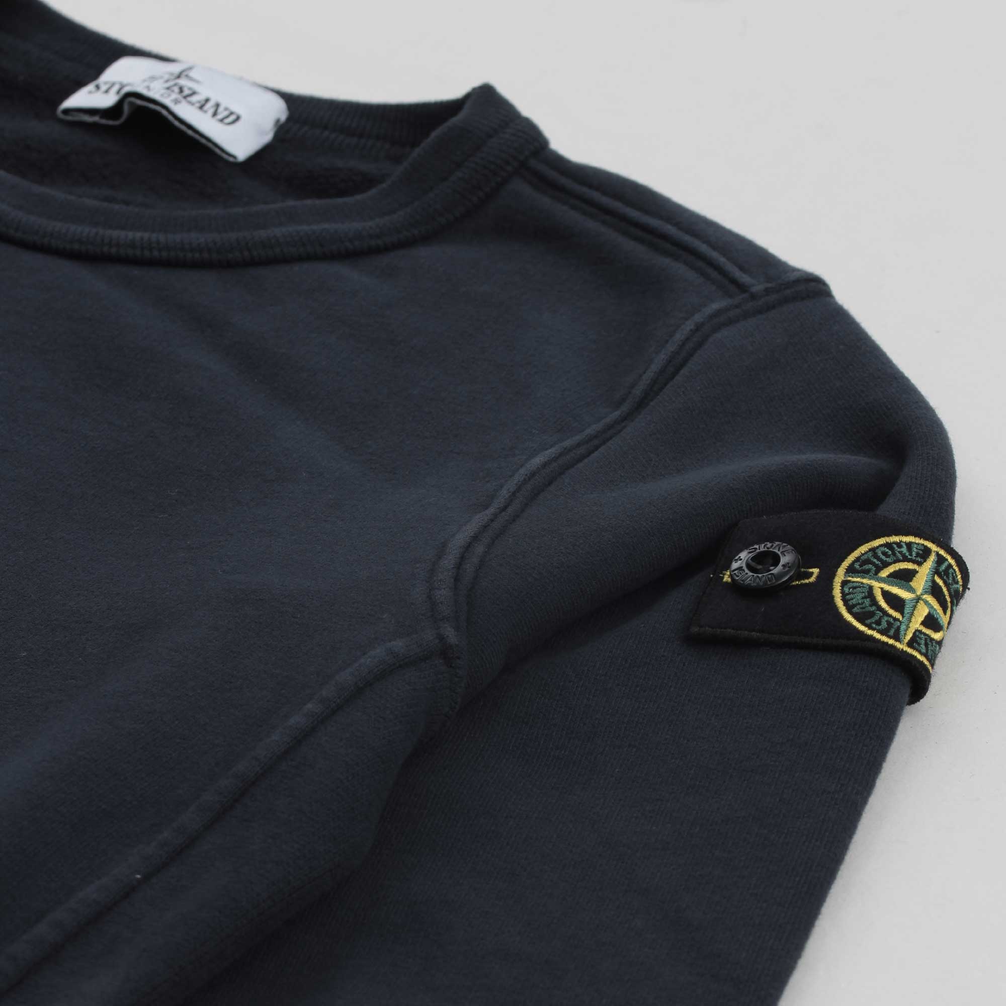 Felpa Blu Con Targhetta Firmata STONE ISLAND - annameglio.com abbigliamento moda