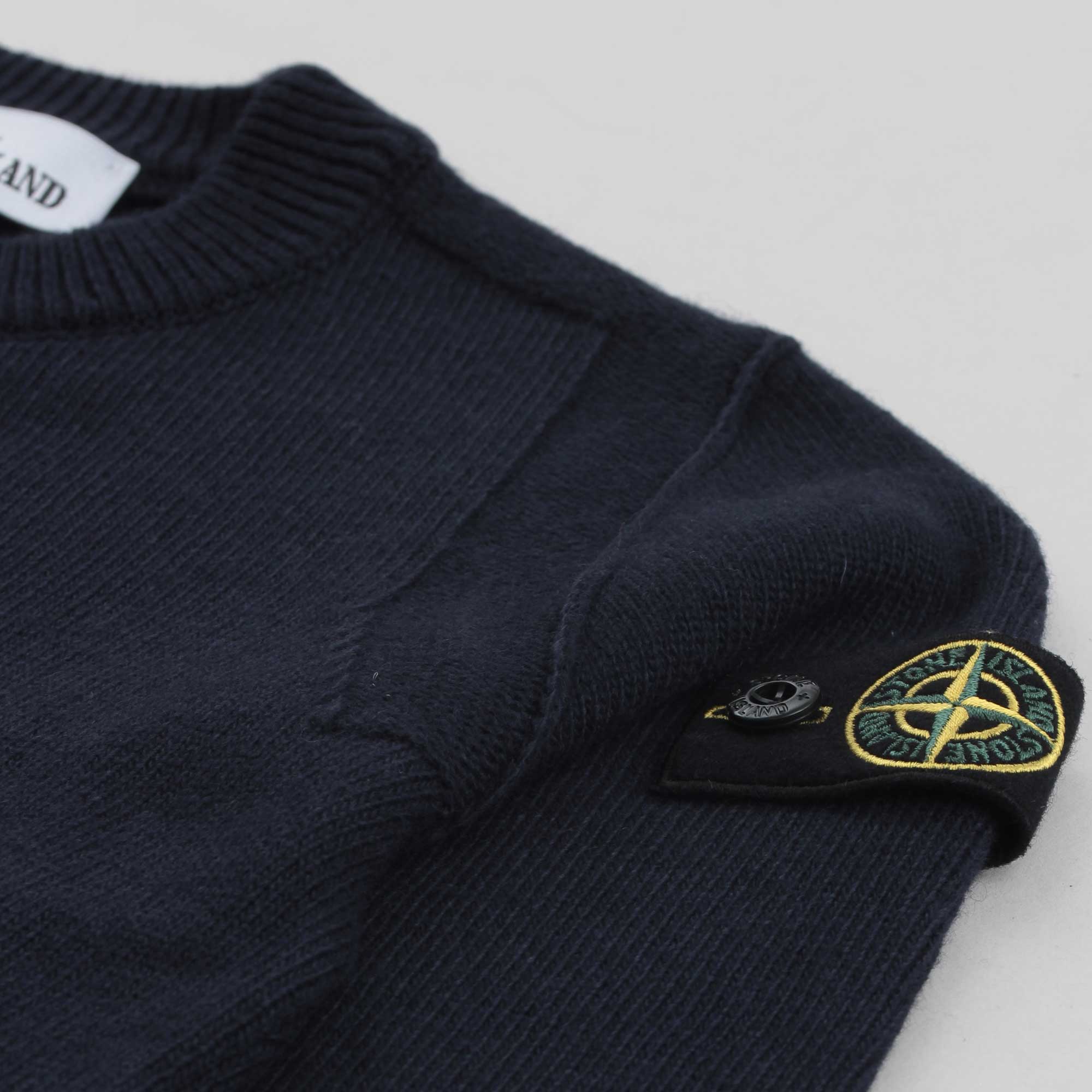 Maglioncino Blu Con Targhetta Firmato STONE ISLAND - annameglio.com abbigliamento moda