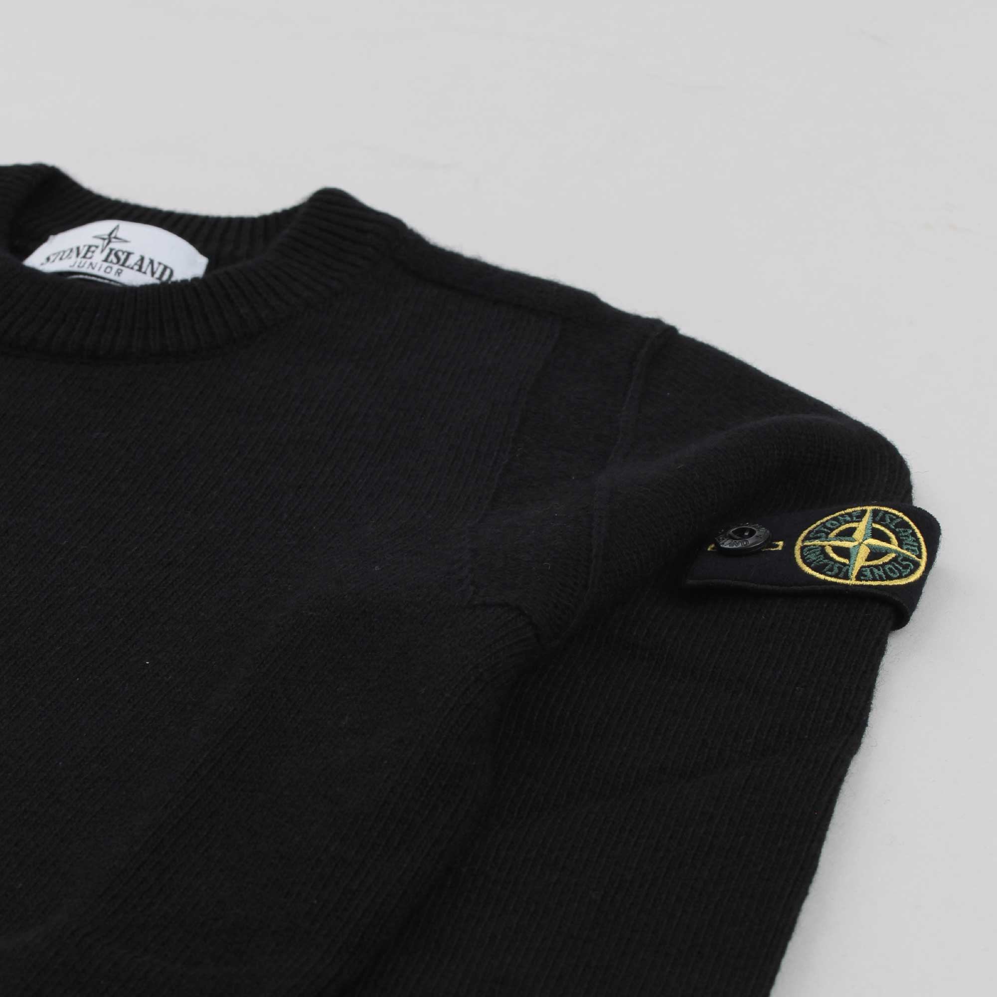 Maglioncino Nero Con Logo Firmato STONE ISLAND - annameglio.com abbigliamento moda