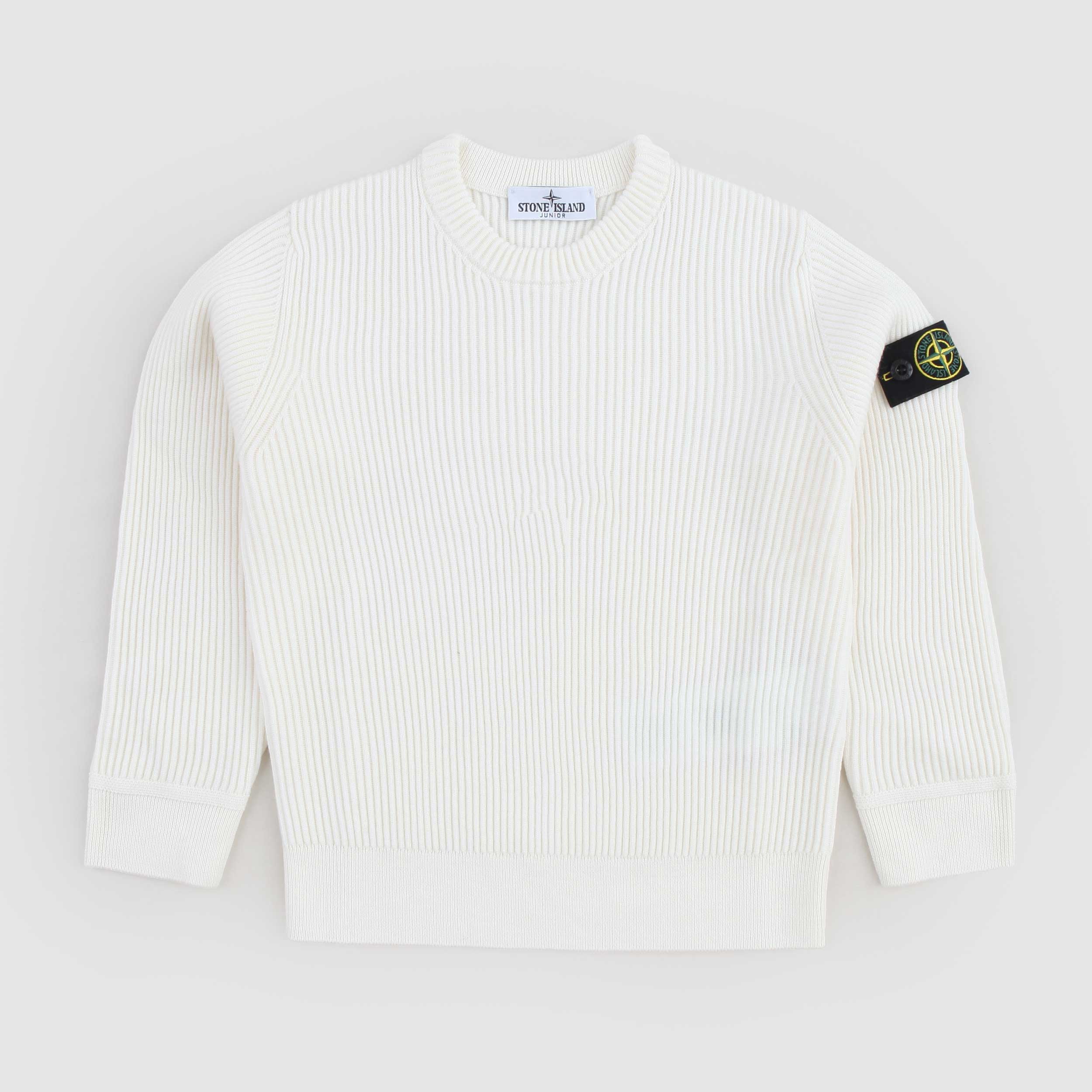 Maglioncino Panna A Coste Firmato STONE ISLAND - annameglio.com abbigliamento moda
