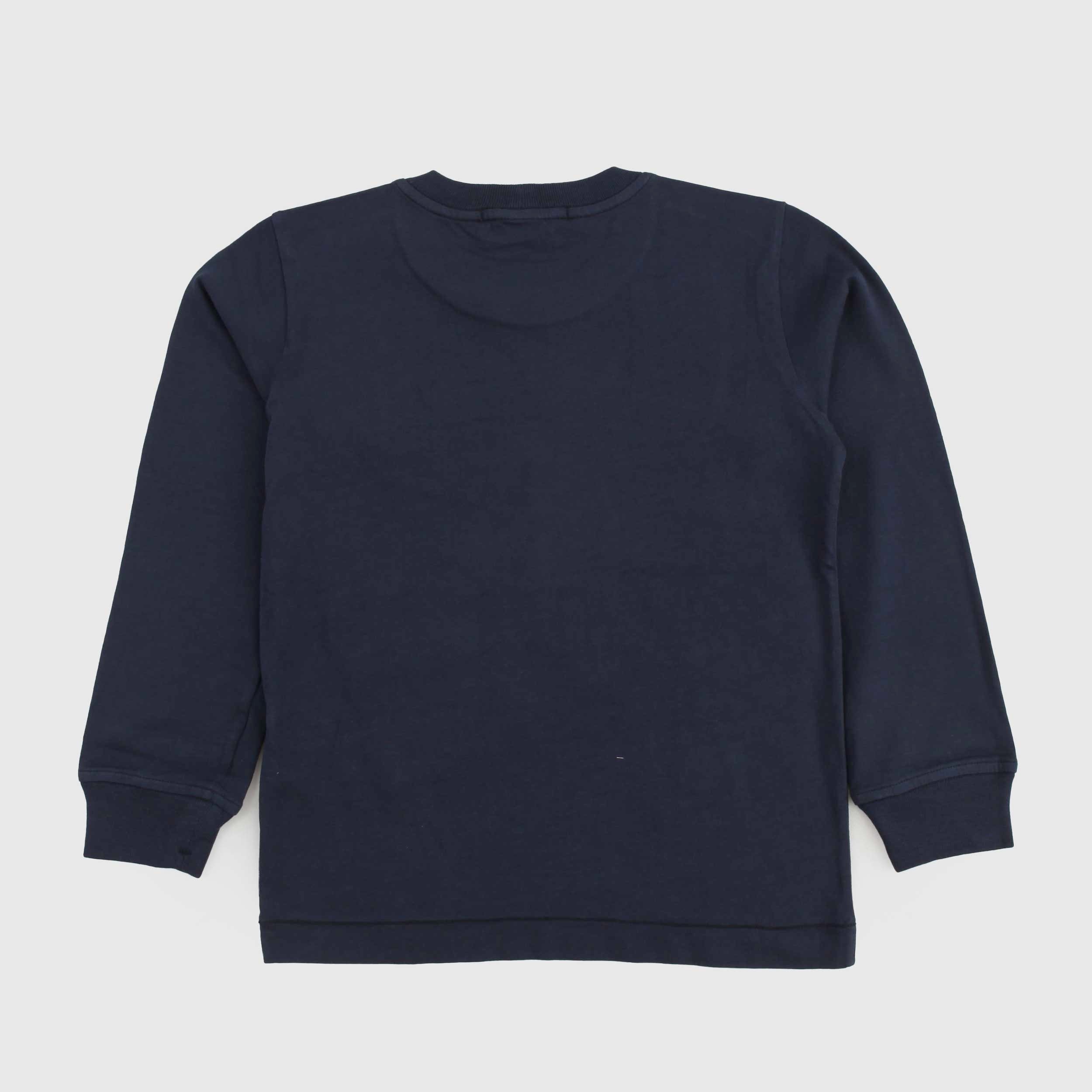 Felpa Blu Iconica Firmata STONE ISLAND - annameglio.com abbigliamento moda