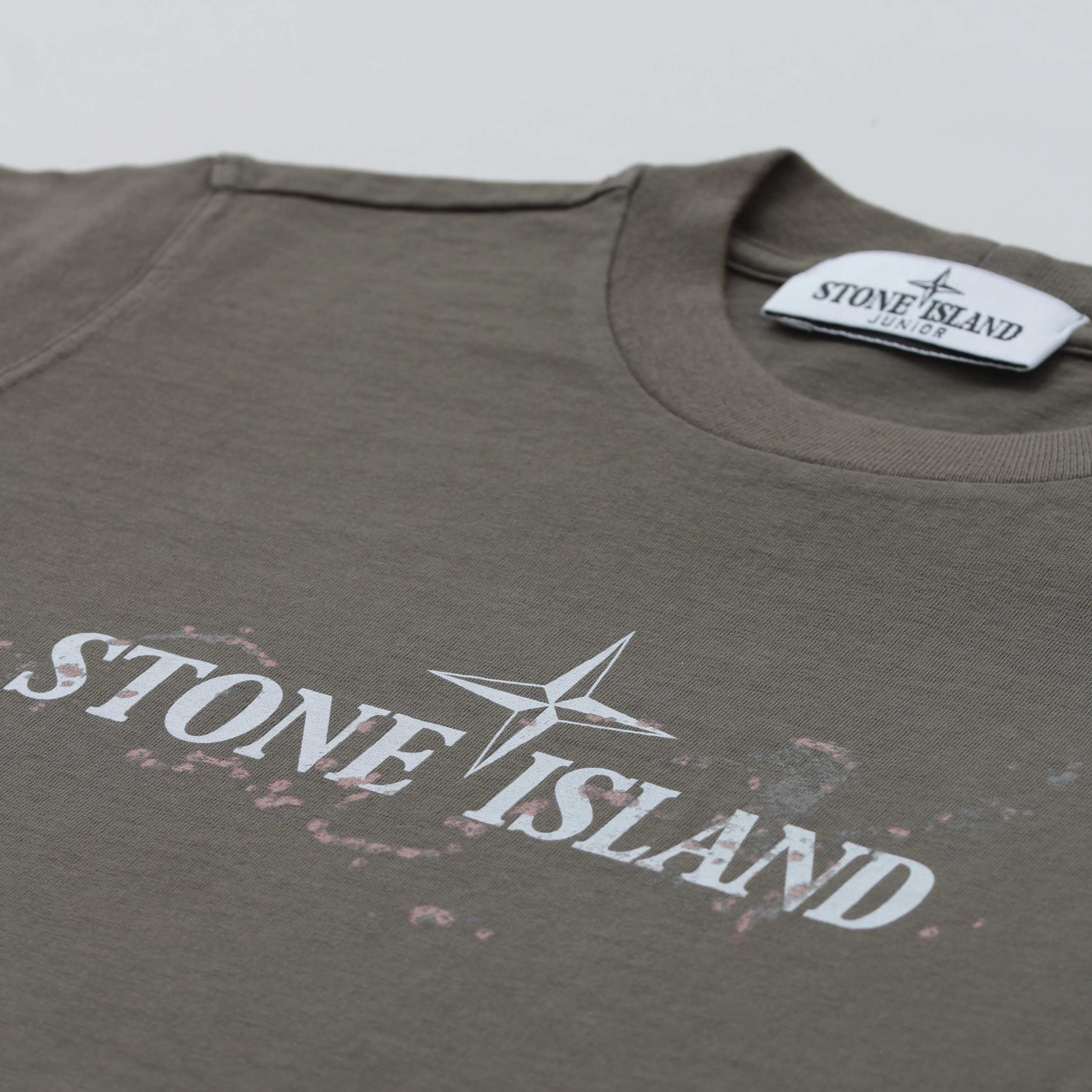 T-shirt Verde Con Logo Bianco Firmata STONE ISLAND - annameglio.com abbigliamento moda