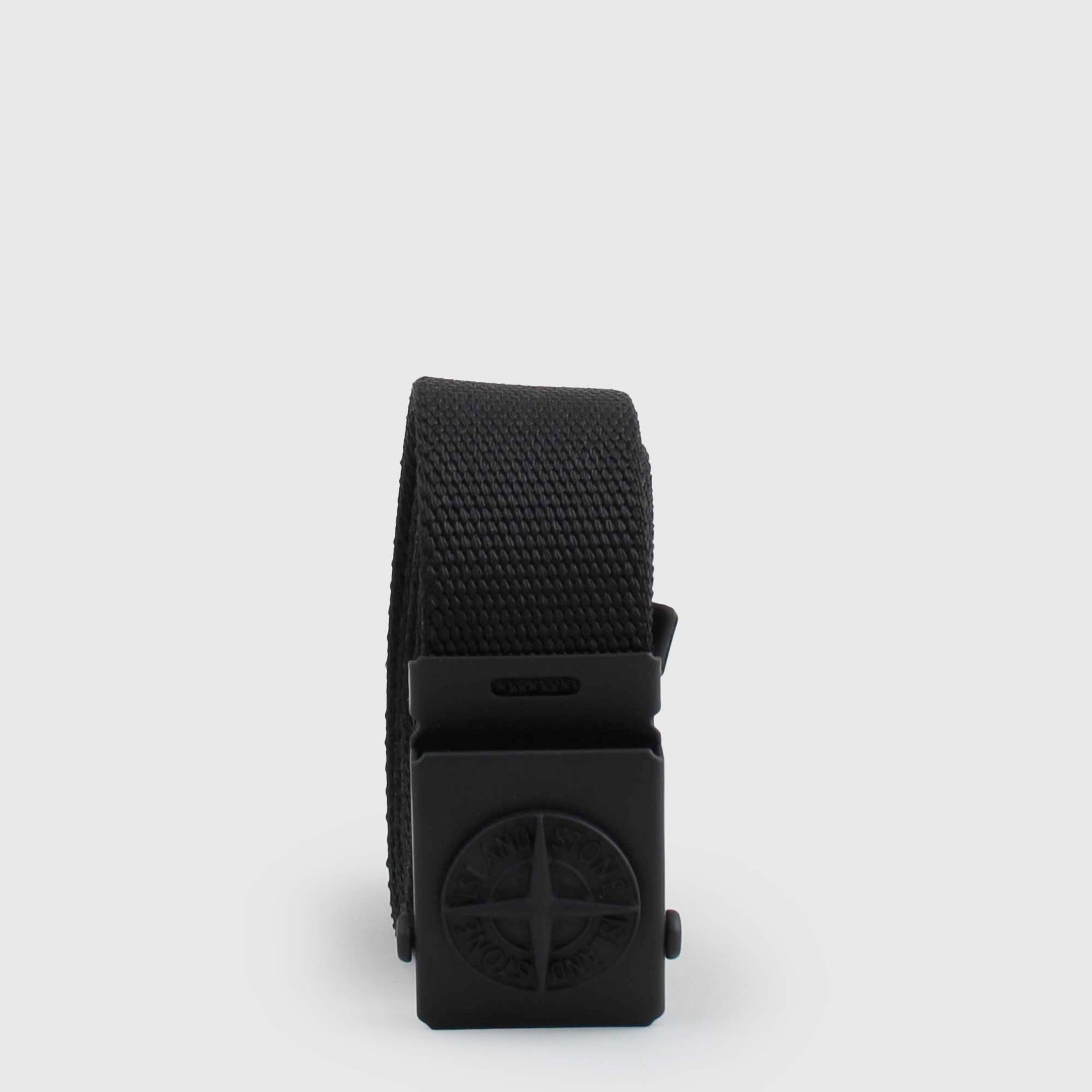 Cintura Nera E Fibbia Compass Firmata STONE ISLAND - annameglio.com abbigliamento moda