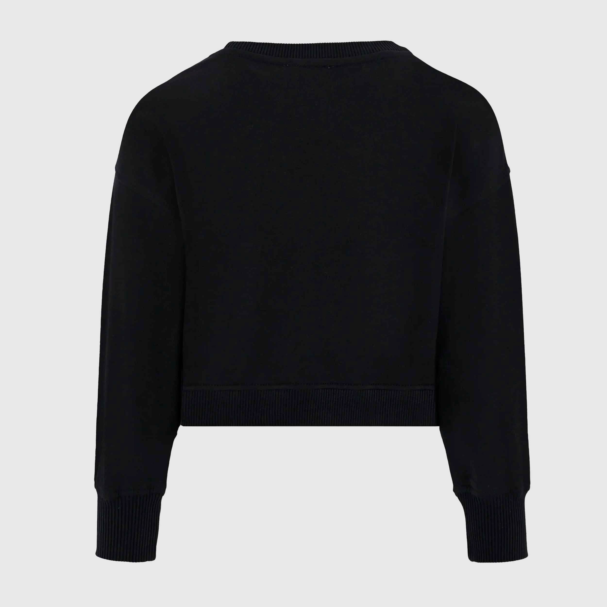 Felpa Crop Con Paillettes Firmata MOSCHINO - annameglio.com abbigliamento moda