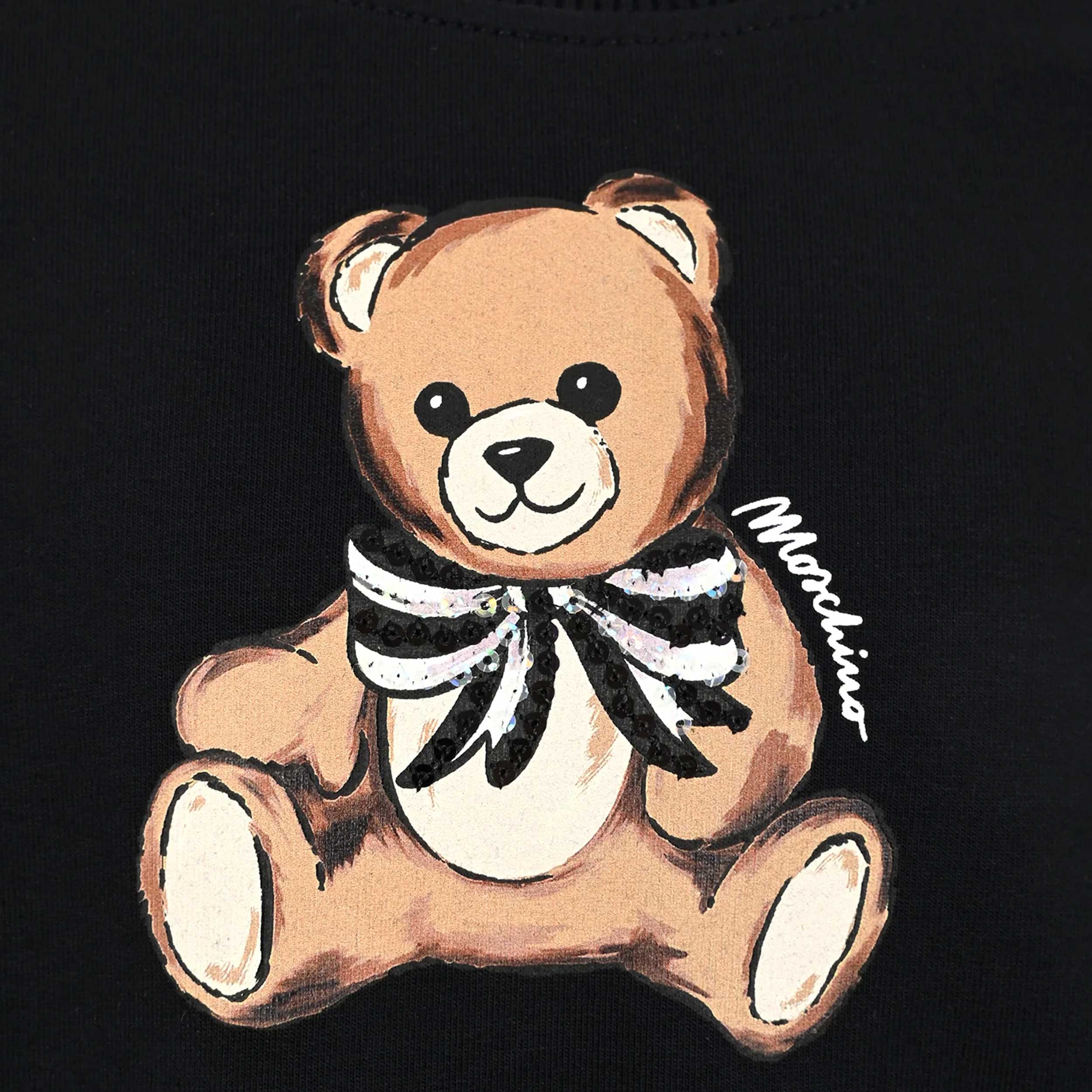 Felpa Crop Con Paillettes Firmata MOSCHINO - annameglio.com abbigliamento moda