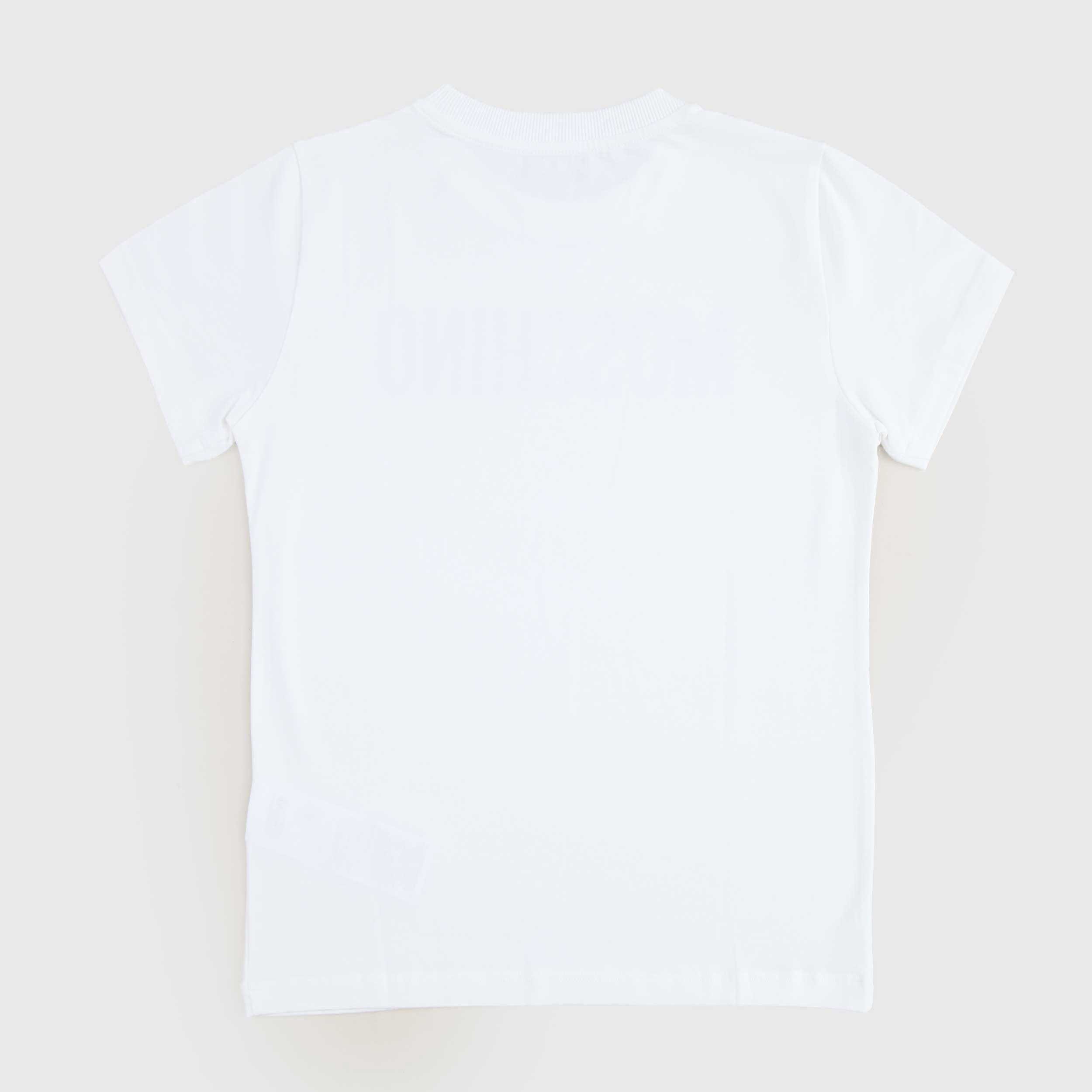 T-shirt Bianca Con Logo Nero Firmata MOSCHINO - annameglio.com abbigliamento moda