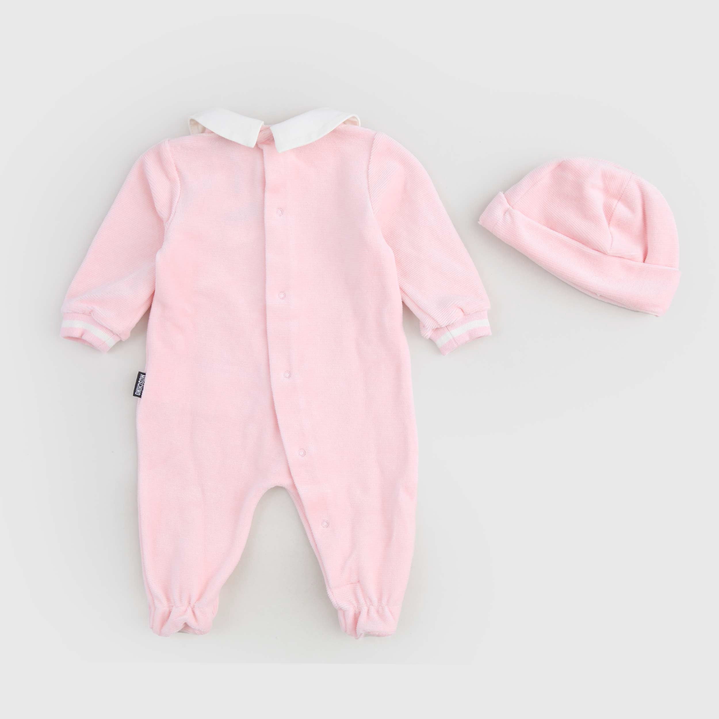 Tutina In Ciniglia Rosa Firmata MOSCHINO - annameglio.com abbigliamento moda