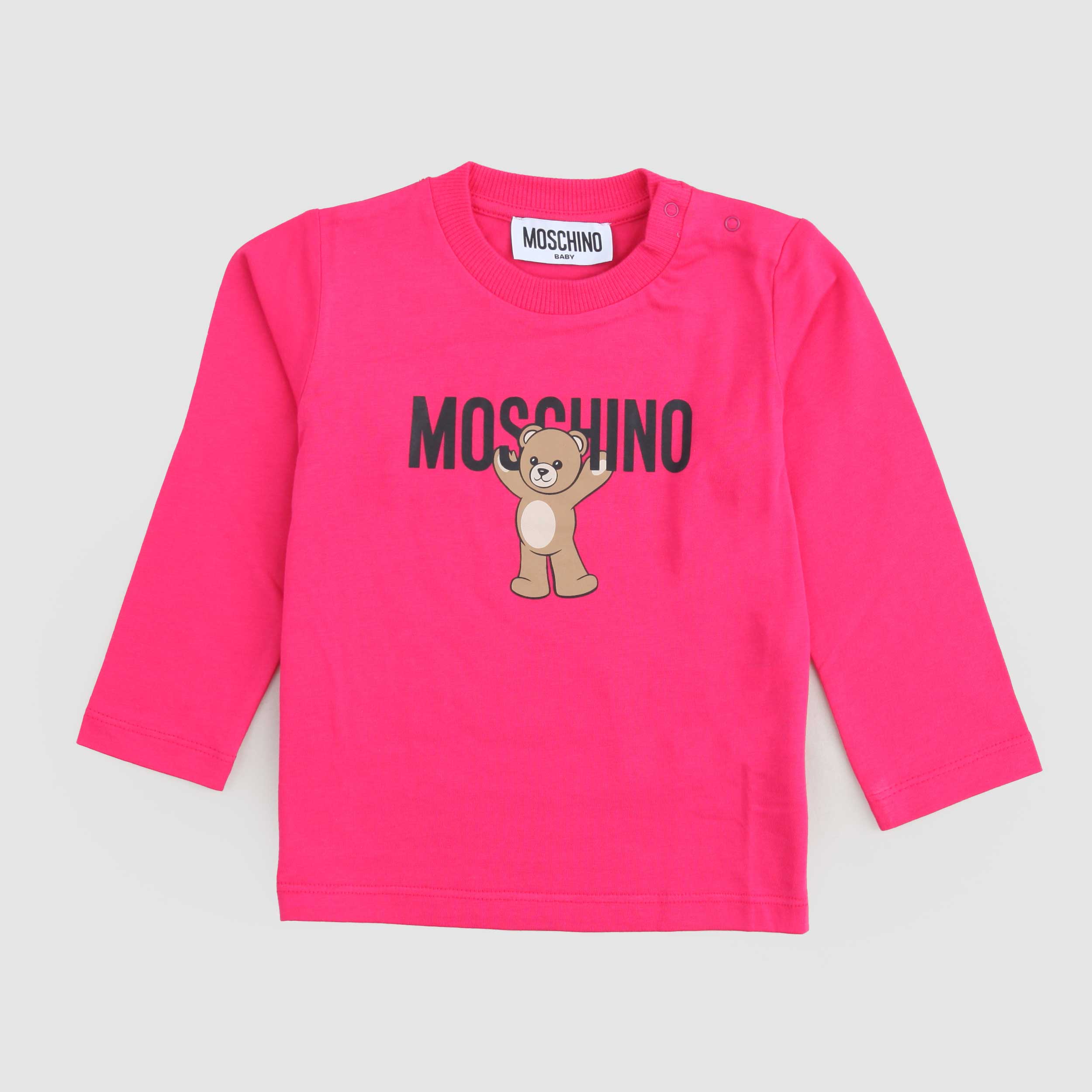 T-shirt Girocollo Manica Lunga Firmata MOSCHINO - annameglio.com abbigliamento moda