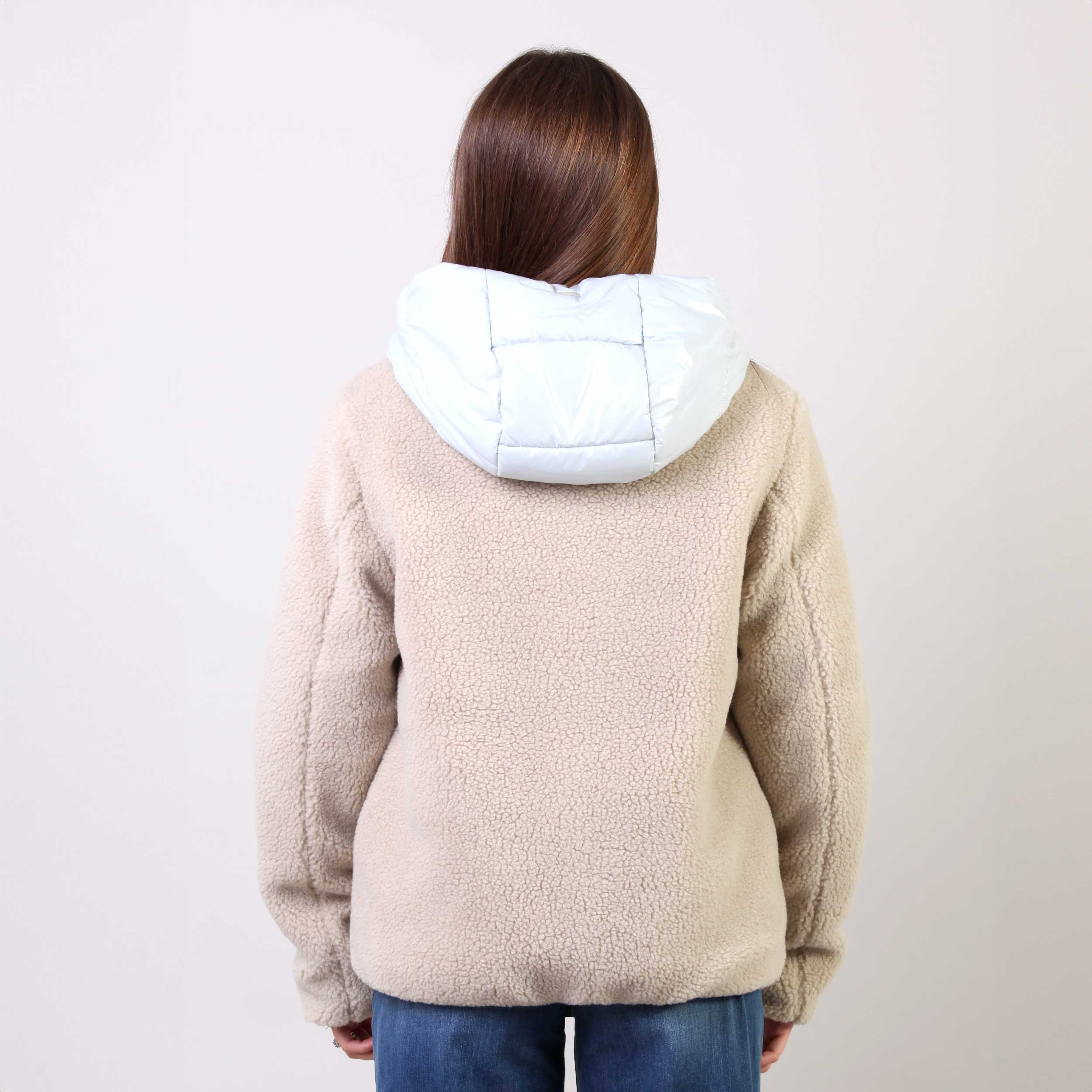 Giacca Imbottita Beige E Celeste Firmata HERNO - annameglio.com abbigliamento moda