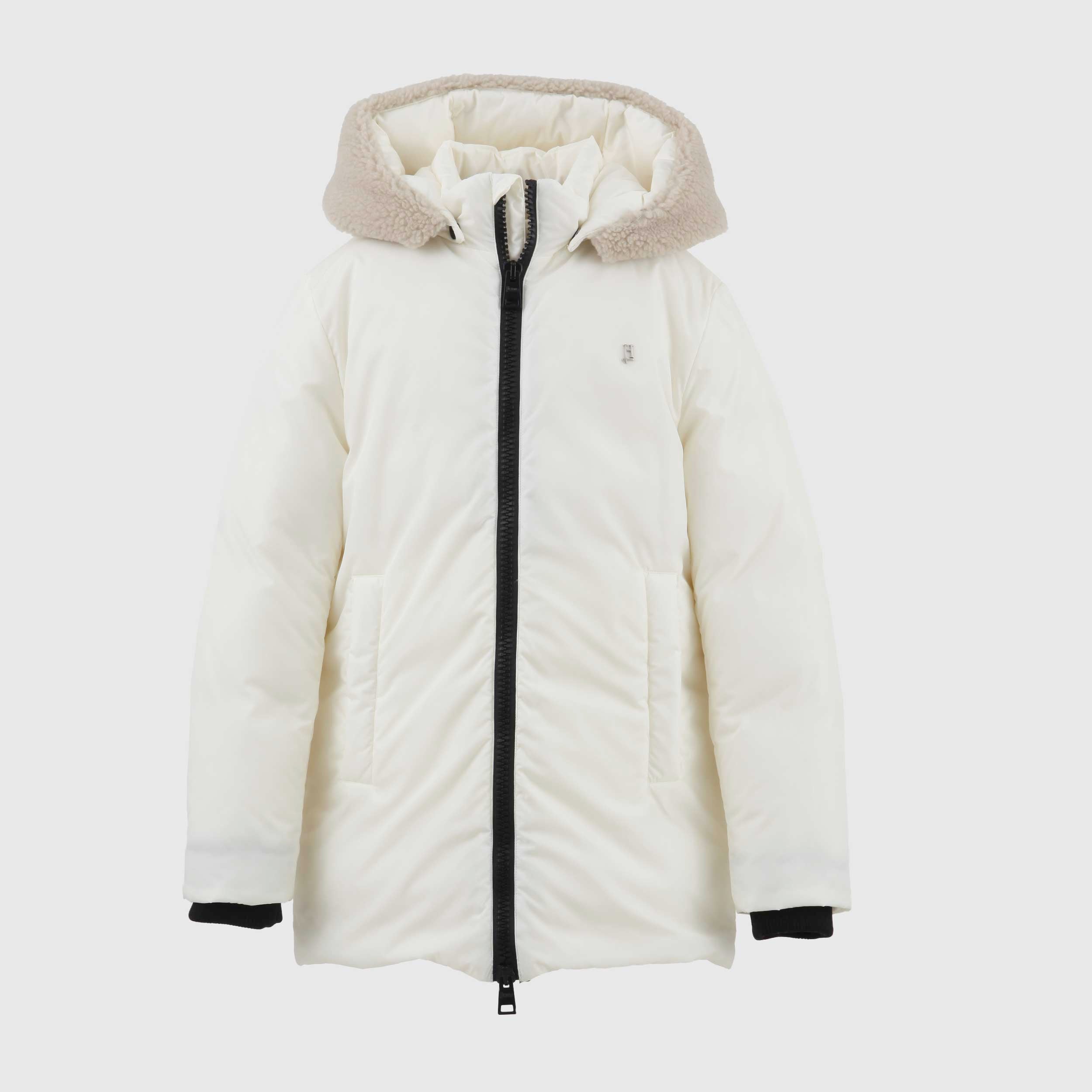 Giacca Bianca Con Cappuccio E Teddy By HERNO - annameglio.com abbigliamento moda