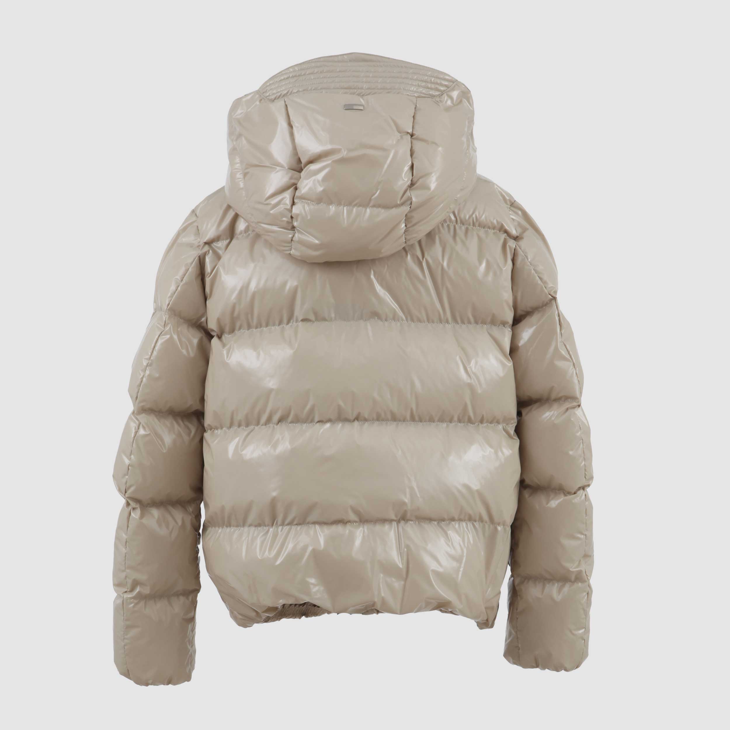 Piumino Ecru Con Cappuccio Firmato HERNO - annameglio.com abbigliamento moda