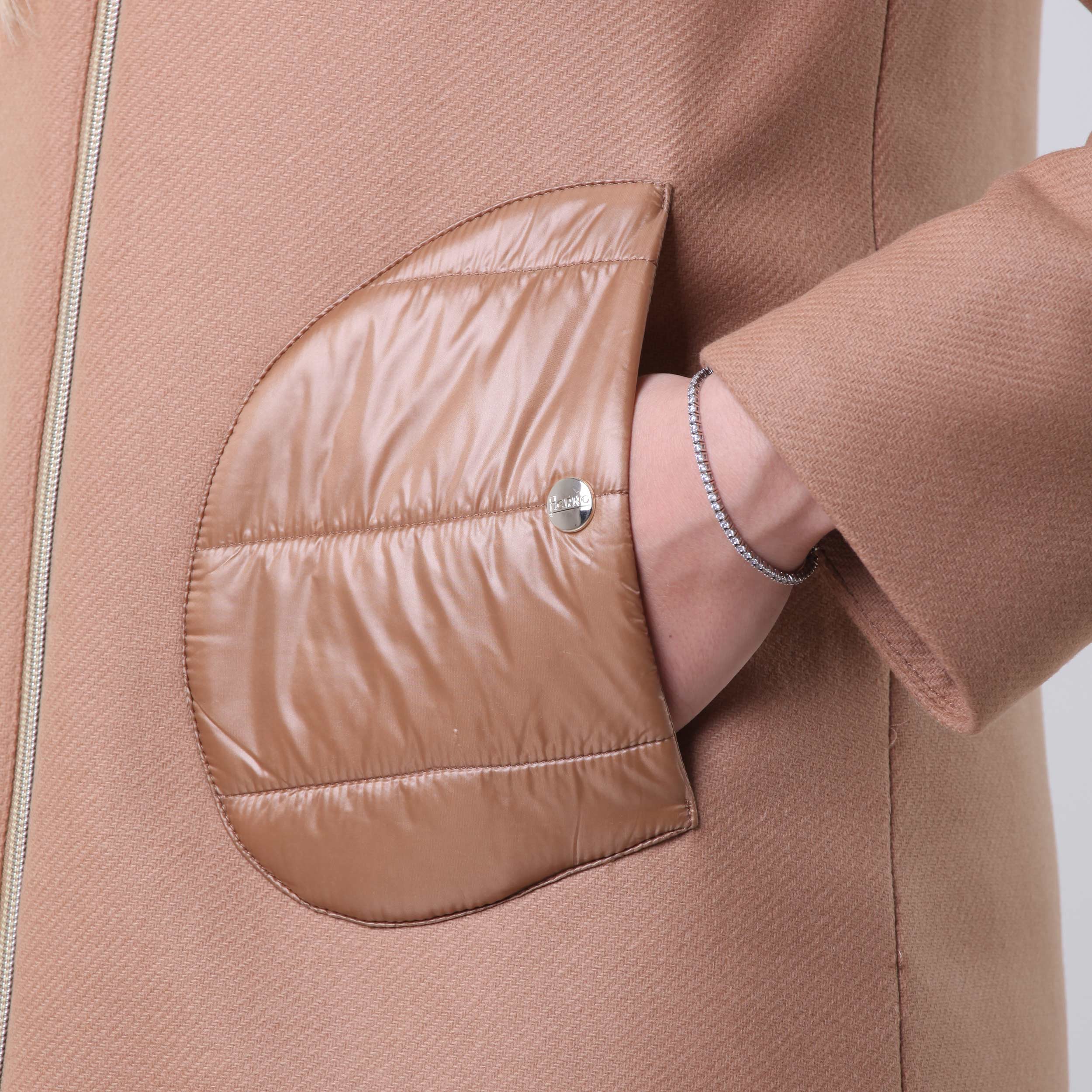 Cappotto Cammello Con Tasche Firmato HERNO - annameglio.com abbigliamento moda