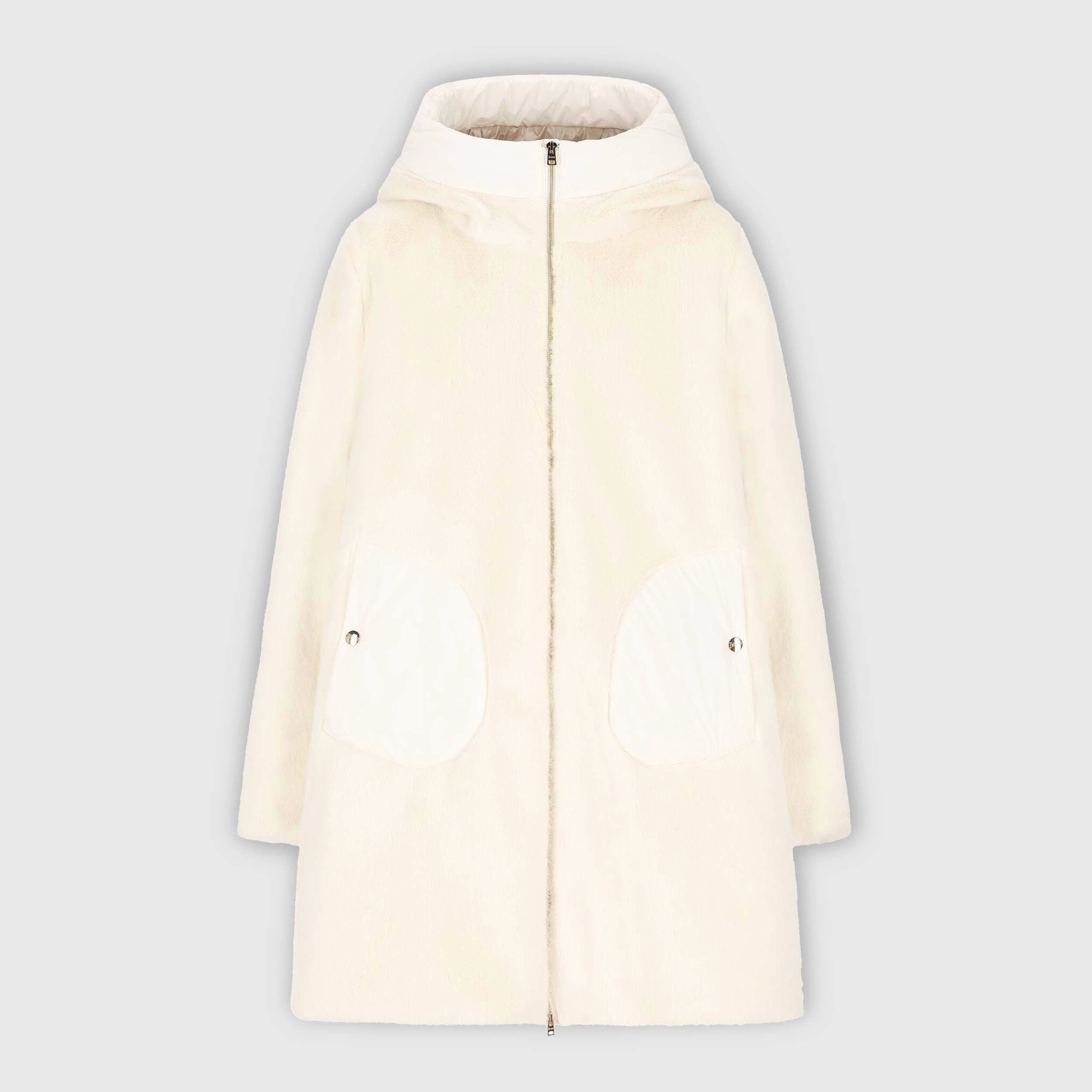 Cappotto In Pelliccia Bianco Firmato HERNO - annameglio.com abbigliamento moda