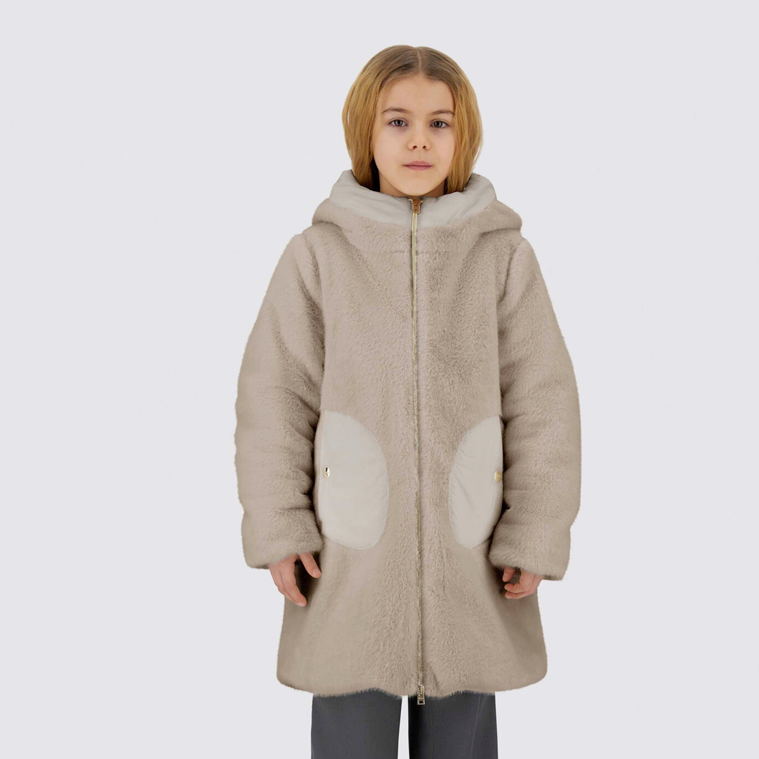 Cappotto In Pelliccia Beige Firmato HERNO - annameglio.com abbigliamento moda