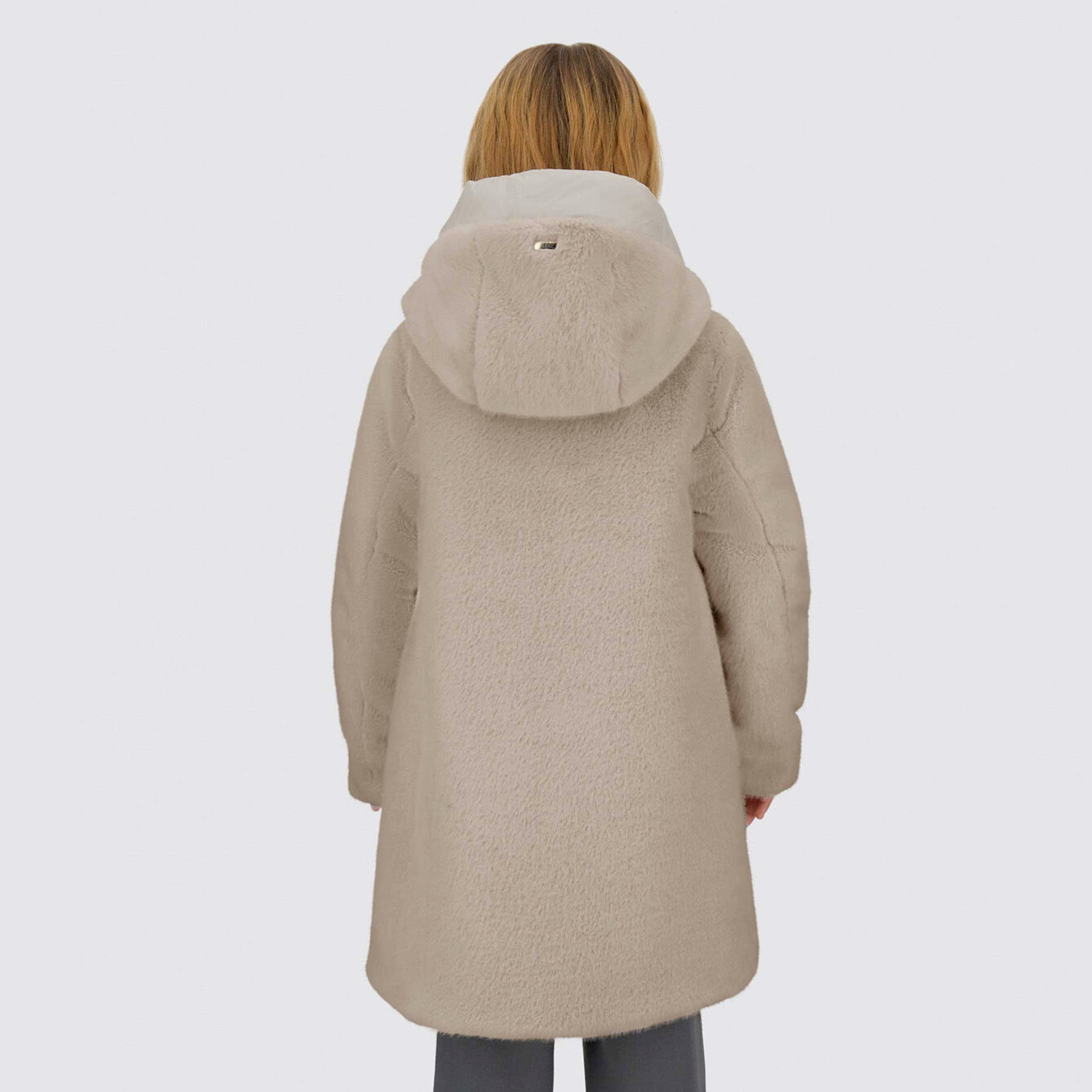 Cappotto In Pelliccia Beige Firmato HERNO - annameglio.com abbigliamento moda