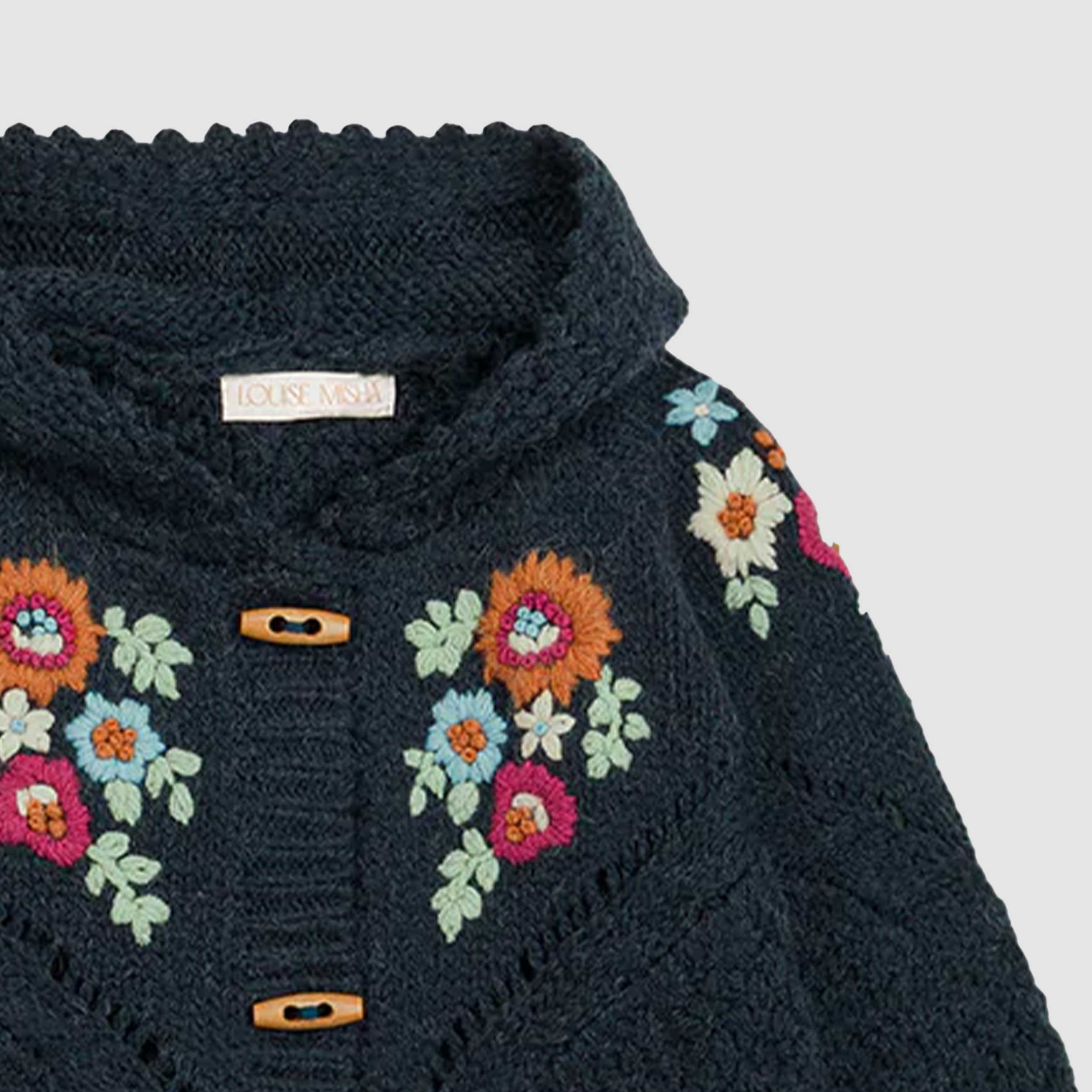 Cardigan Ezi Con Fiori Firmato LOUISE MISHA - annameglio.com abbigliamento moda