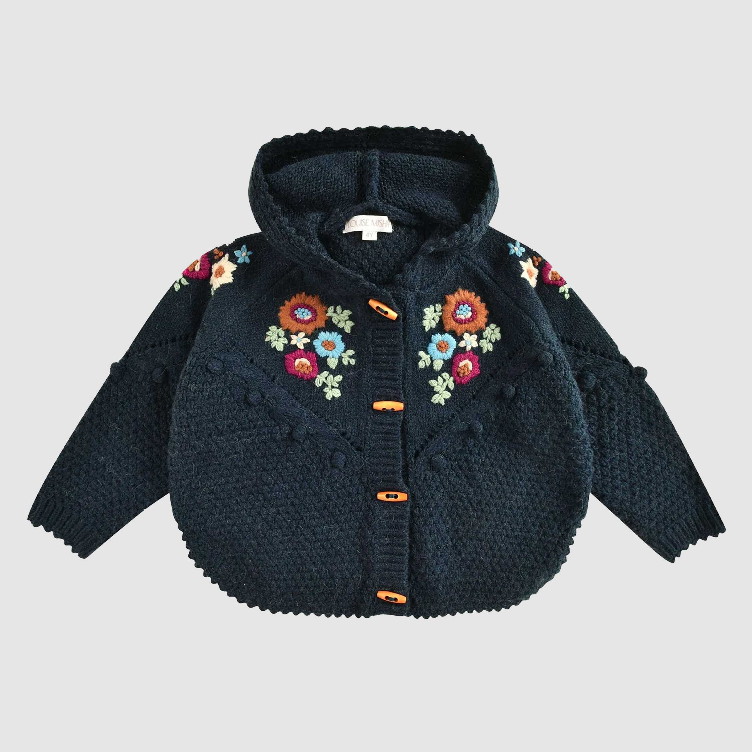 Cardigan Ezi Blu In Lana Firmato LOUISE MISHA - annameglio.com abbigliamento moda