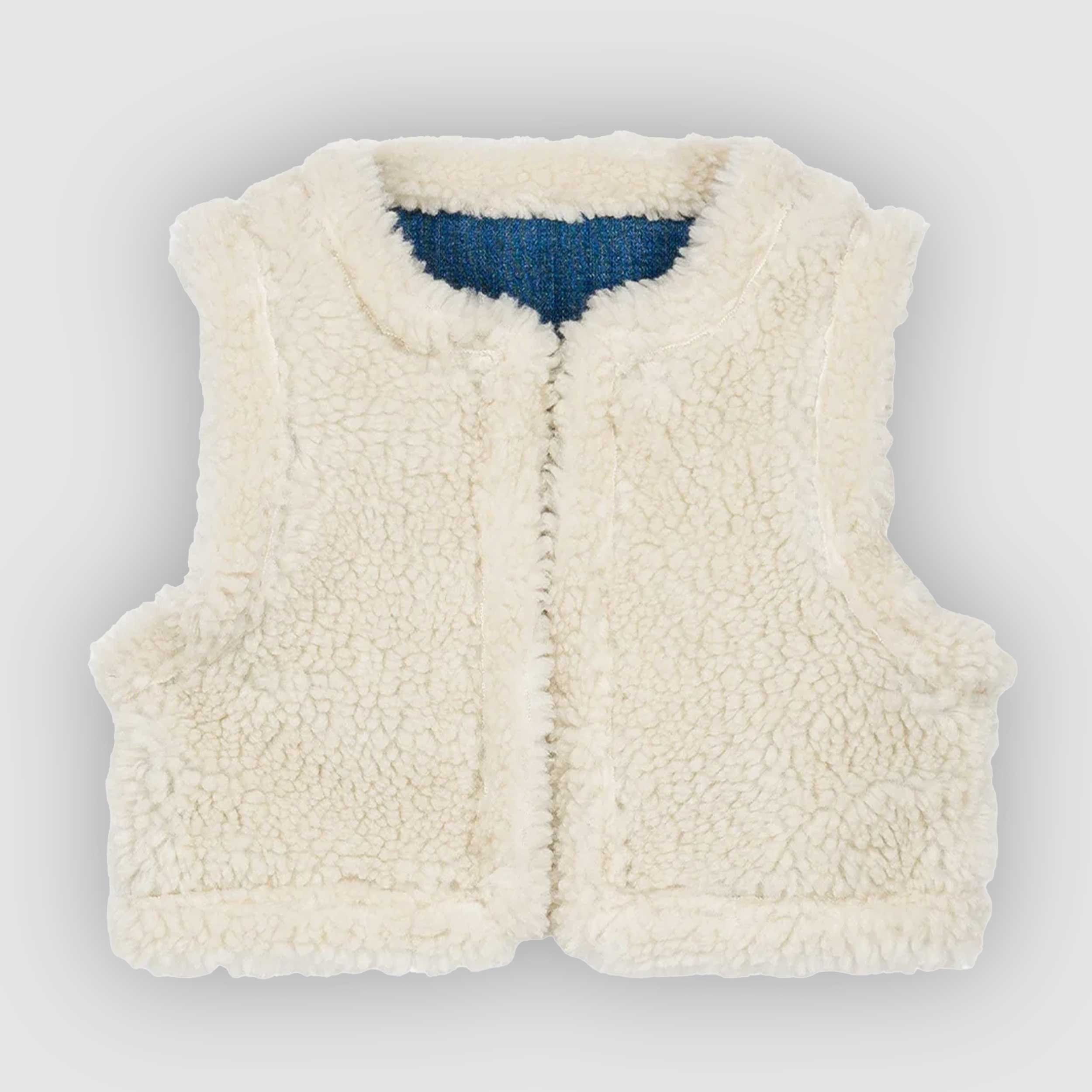 Gilet Librana Blu E Crema Firmata LOUISE MISHA - annameglio.com abbigliamento moda