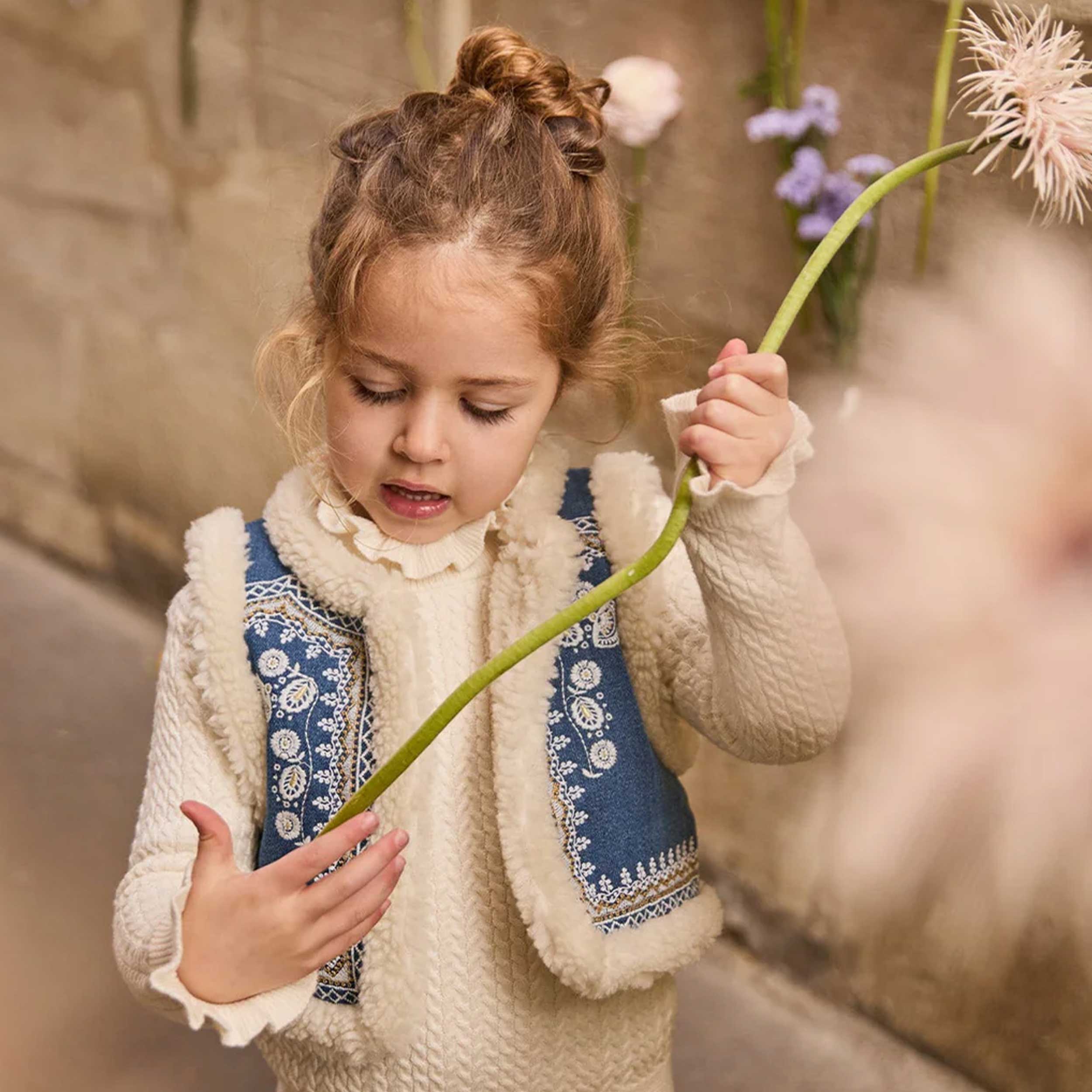 Gilet Librana Blu E Crema Firmata LOUISE MISHA - annameglio.com abbigliamento moda