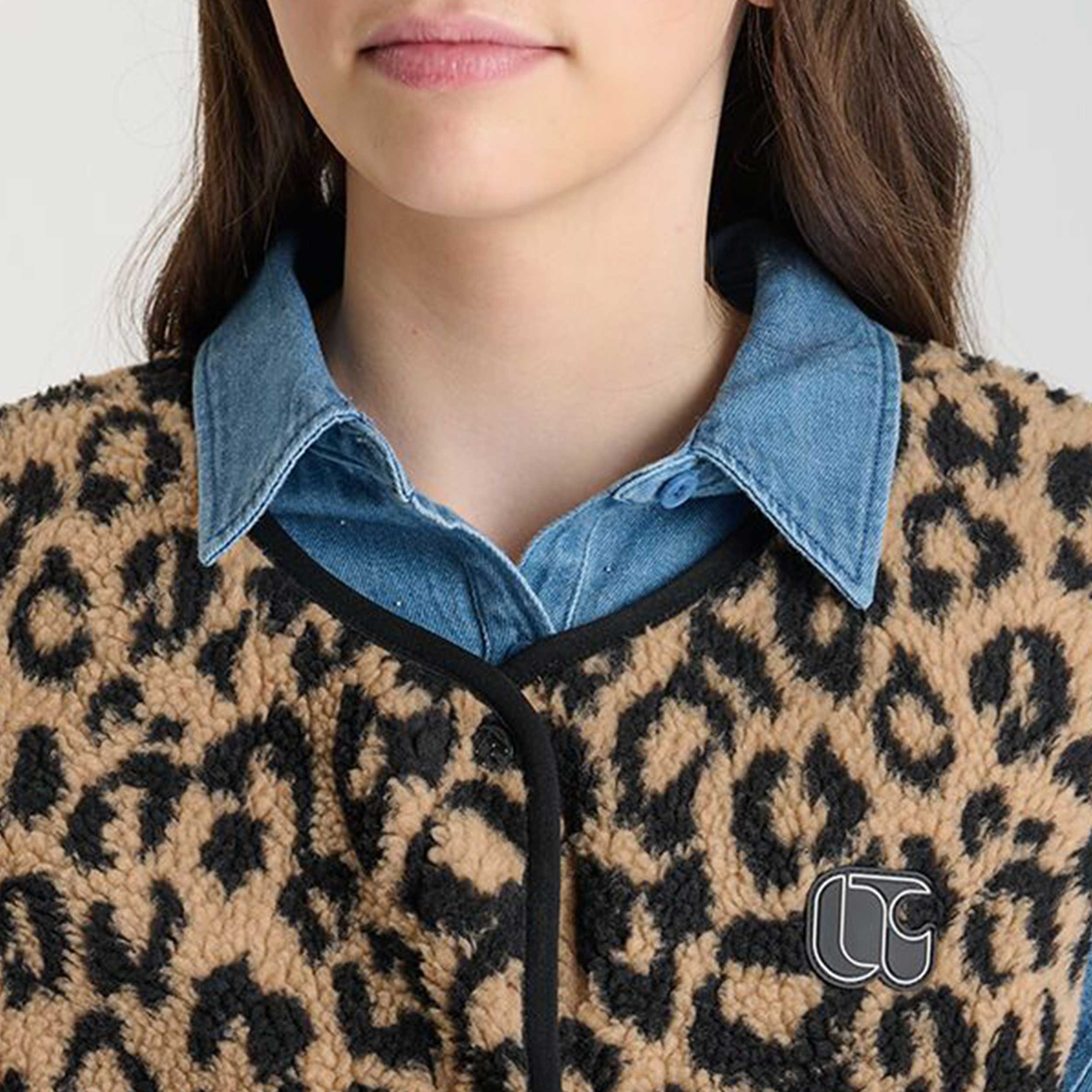 Giacca Leopardata Sherpa By LE TEMPS DES CERISES
