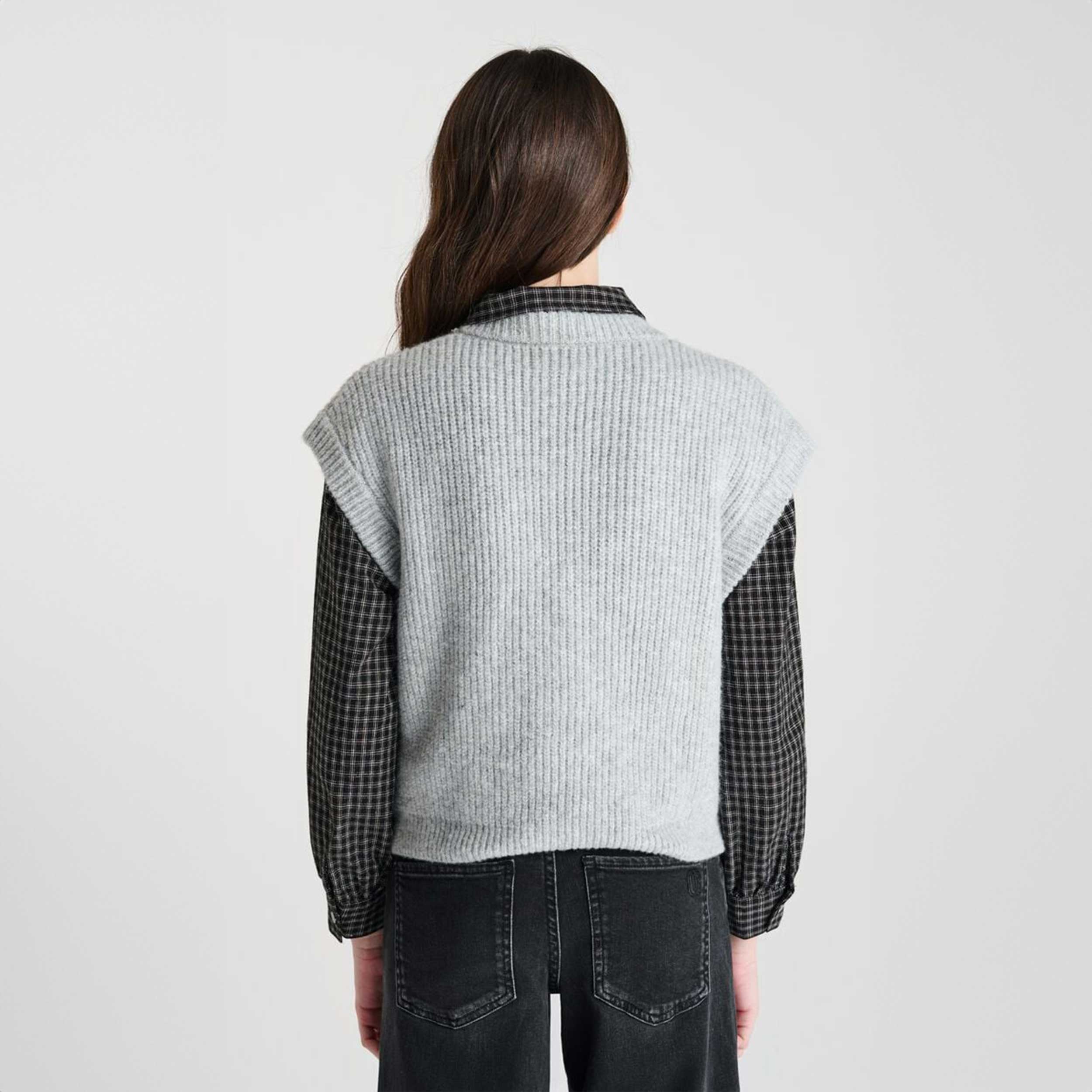 Gilet Grigio E Toppa Firmato LE TEMPS DES CERISES - annameglio.com abbigliamento moda