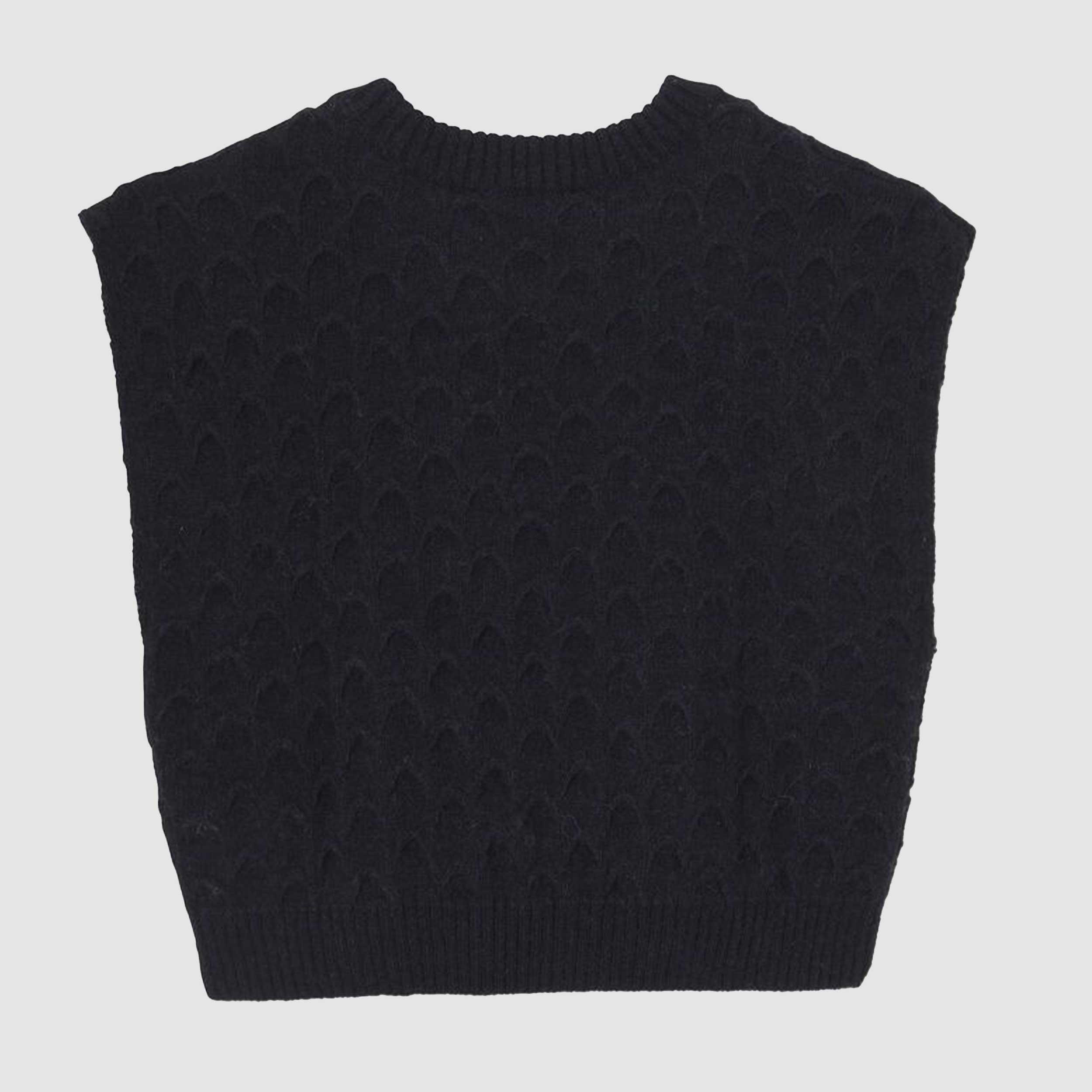 Gilet Nero A Maglia Firmato LE TEMPS DES CERISES - annameglio.com abbigliamento moda