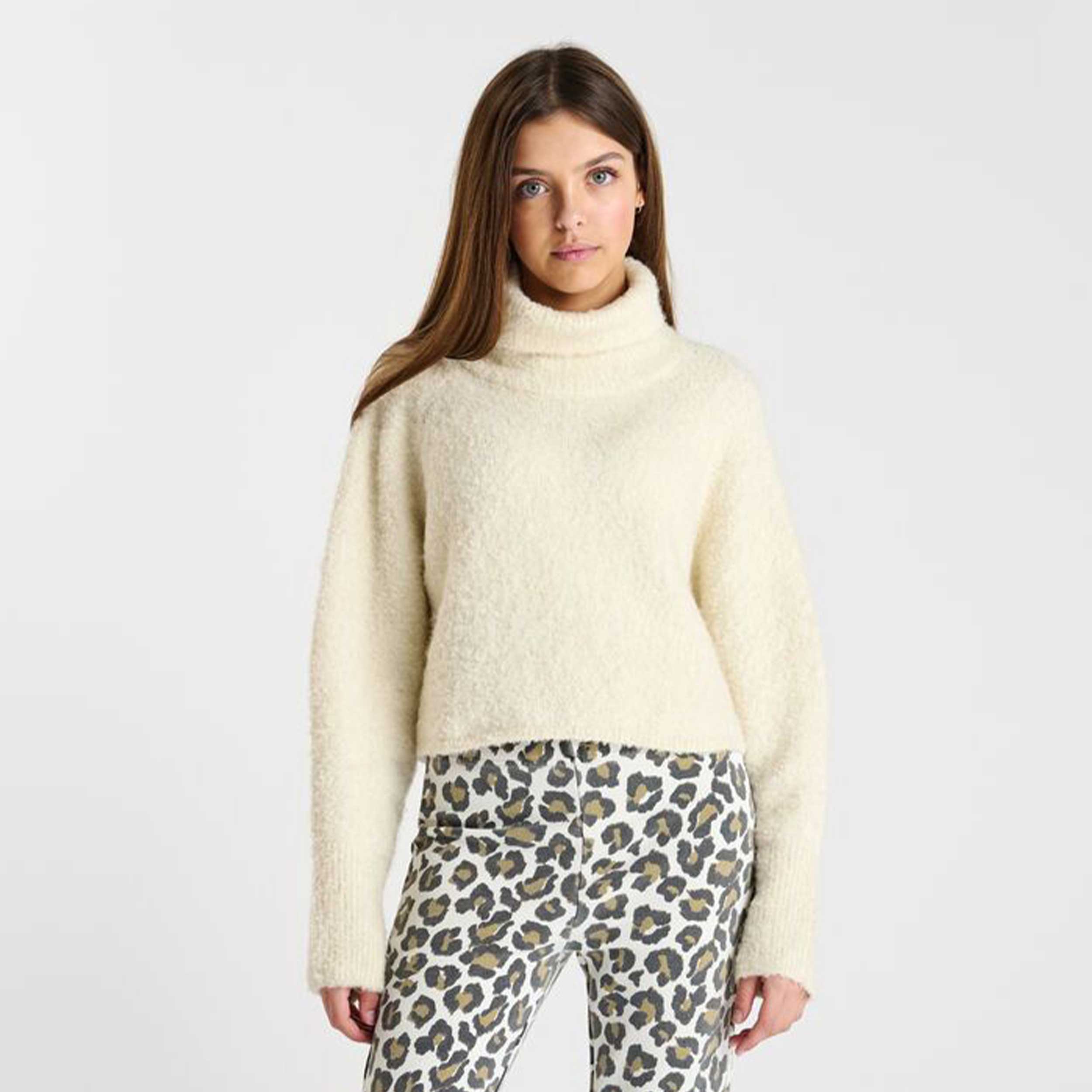 Maglione Crema Dolcevita By LE TEMPS DES CERISES - annameglio.com abbigliamento moda