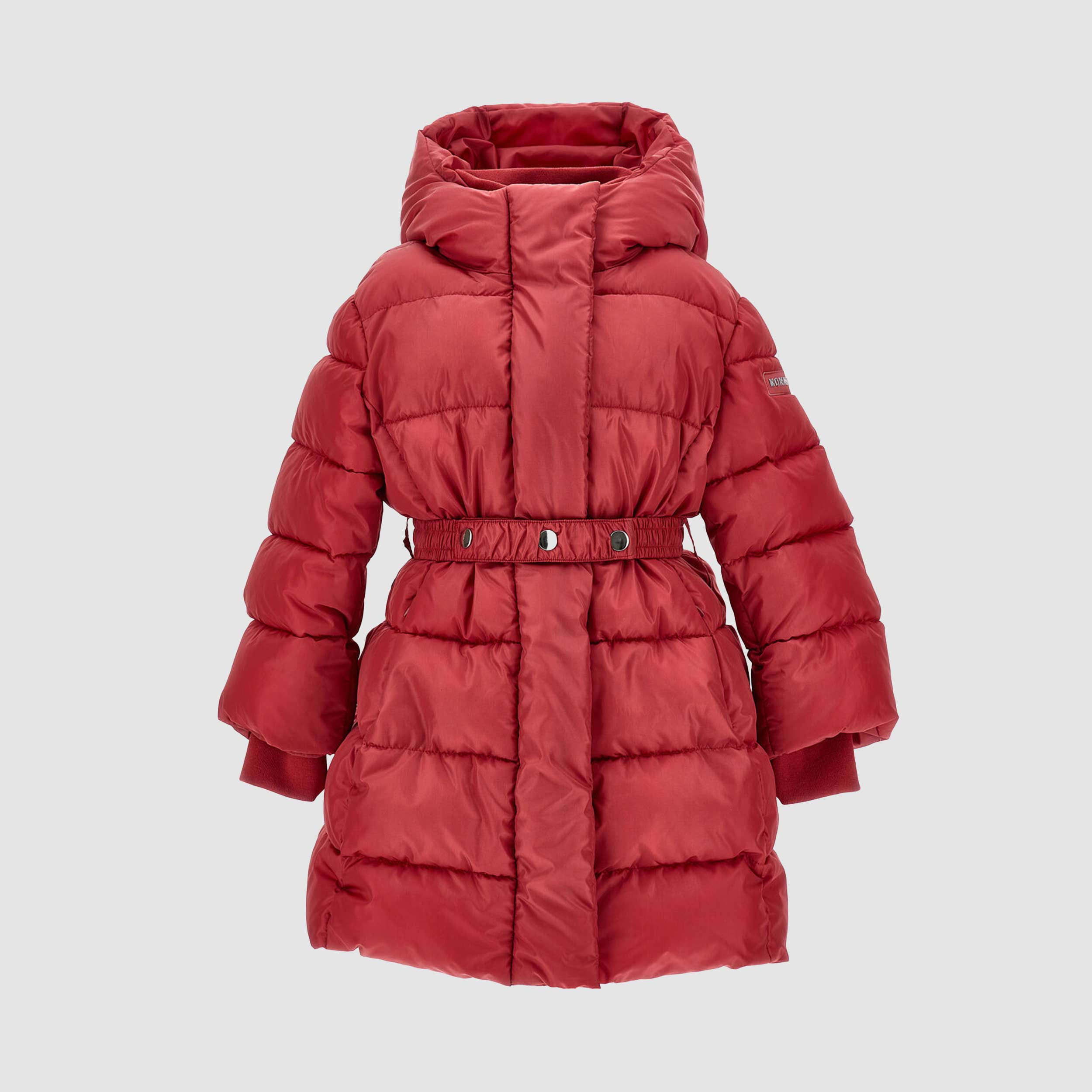 Piumino Rosso Con Cintura Firmato MONNALISA - annameglio.com abbigliamento moda