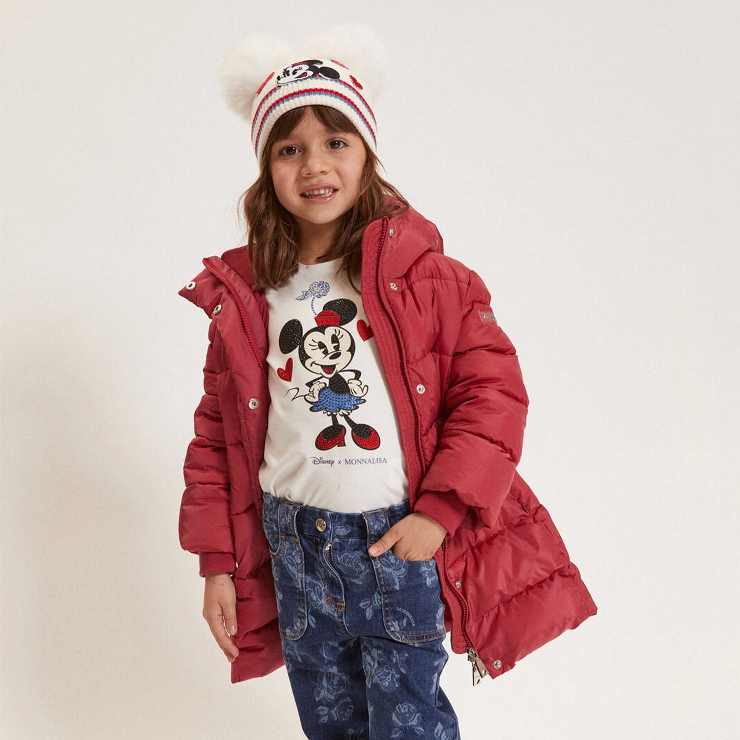 Piumino Rosso Con Cintura Firmato MONNALISA - annameglio.com abbigliamento moda