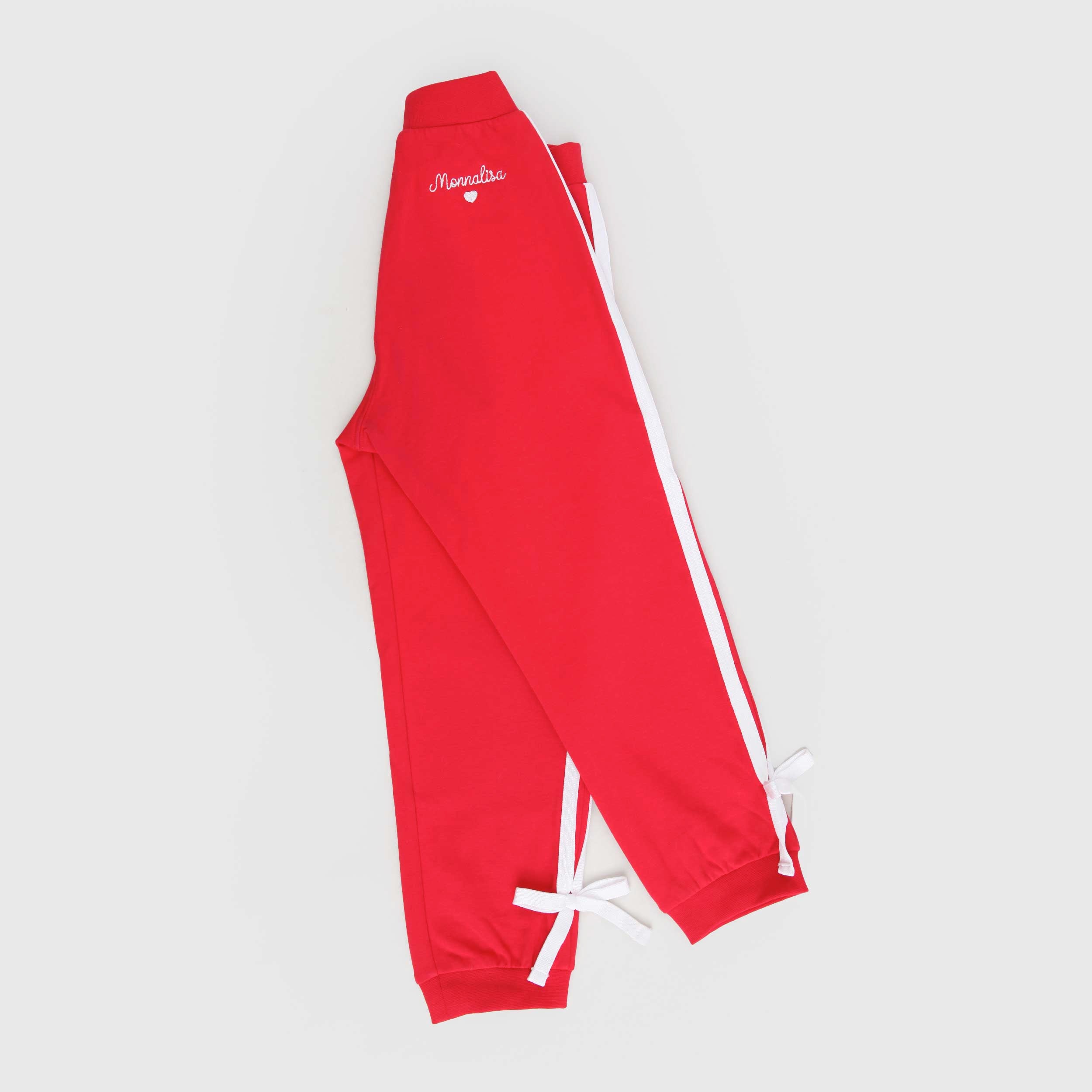 Pantalone Rosso Con Bande Firmato MONNALISA - annameglio.com abbigliamento moda