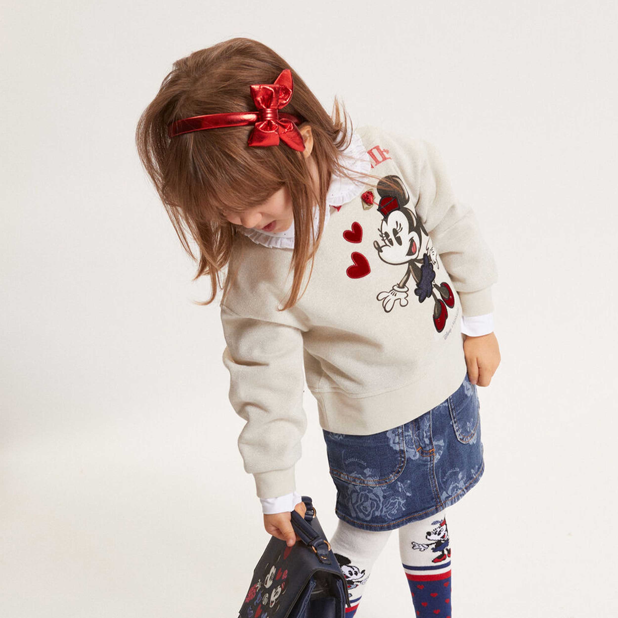 Felpa Minnie E Fiocco Firmata MONNALISA - annameglio.com abbigliamento moda