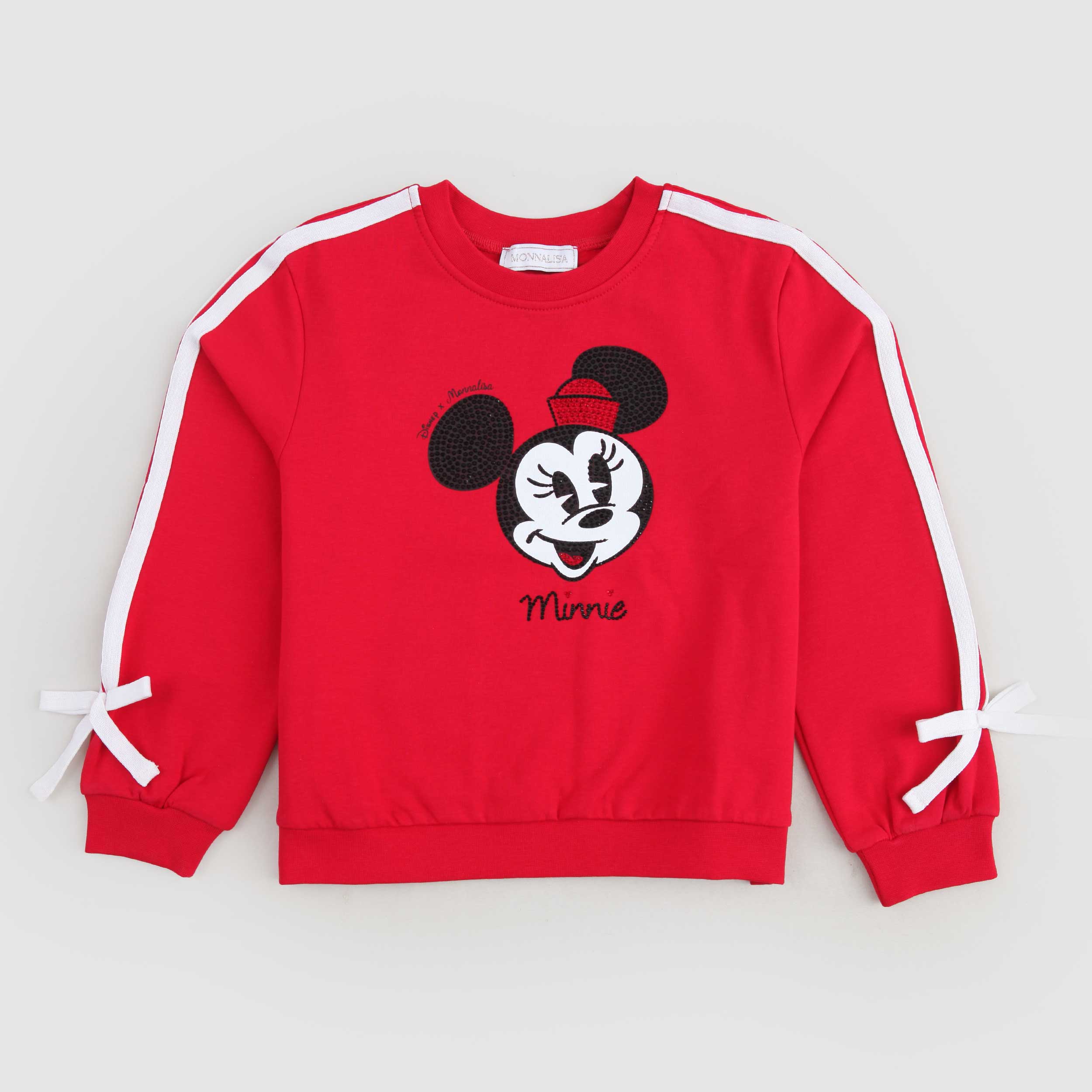 Felpa Rossa Con Minnie Firmata MONNALISA - annameglio.com abbigliamento moda