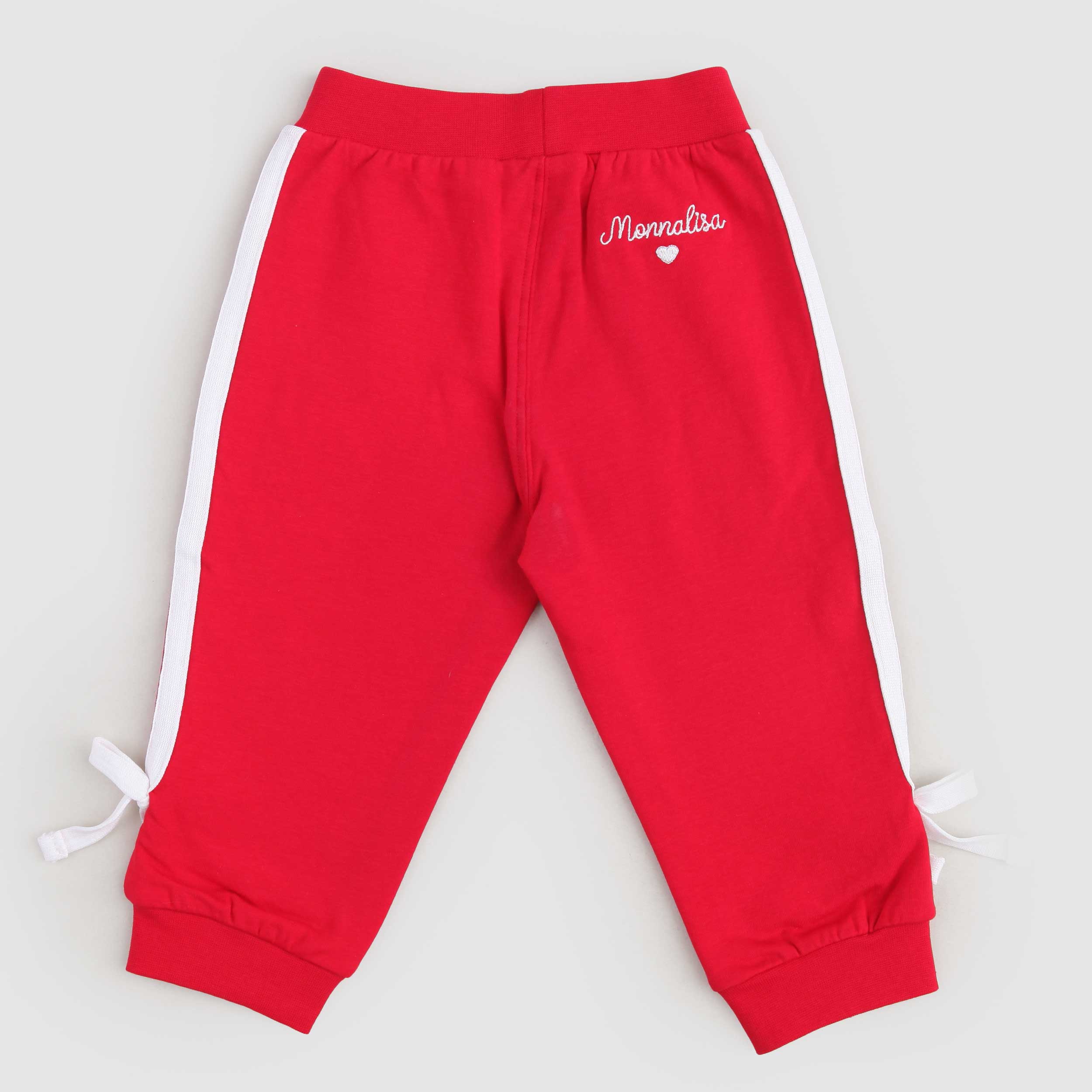 Pantalone Tuta Rosso Con Bande Firmato MONNALISA - annameglio.com abbigliamento moda