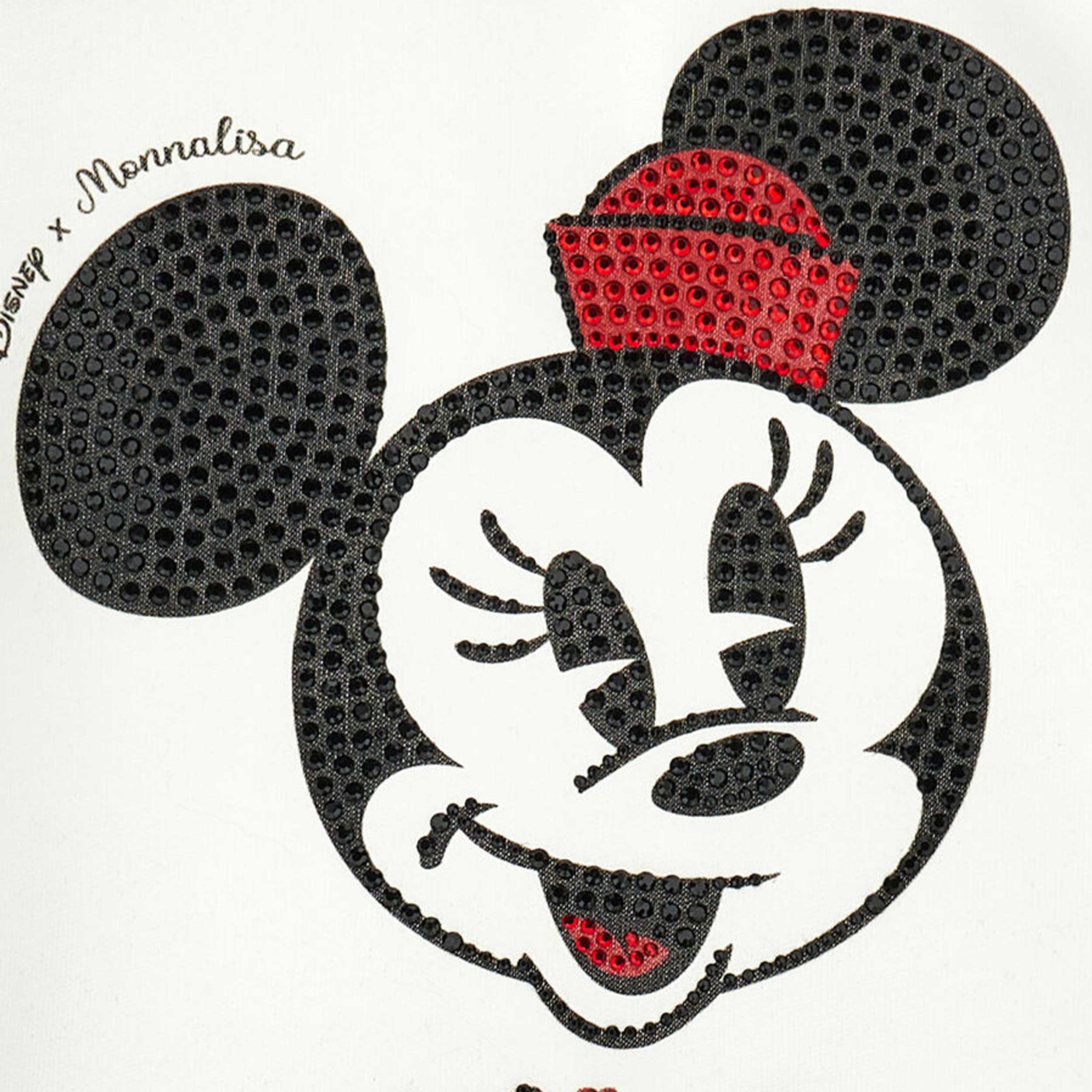T-Shirt Con Minnie E Strass Firmata MONNALISA - annameglio.com abbigliamento moda
