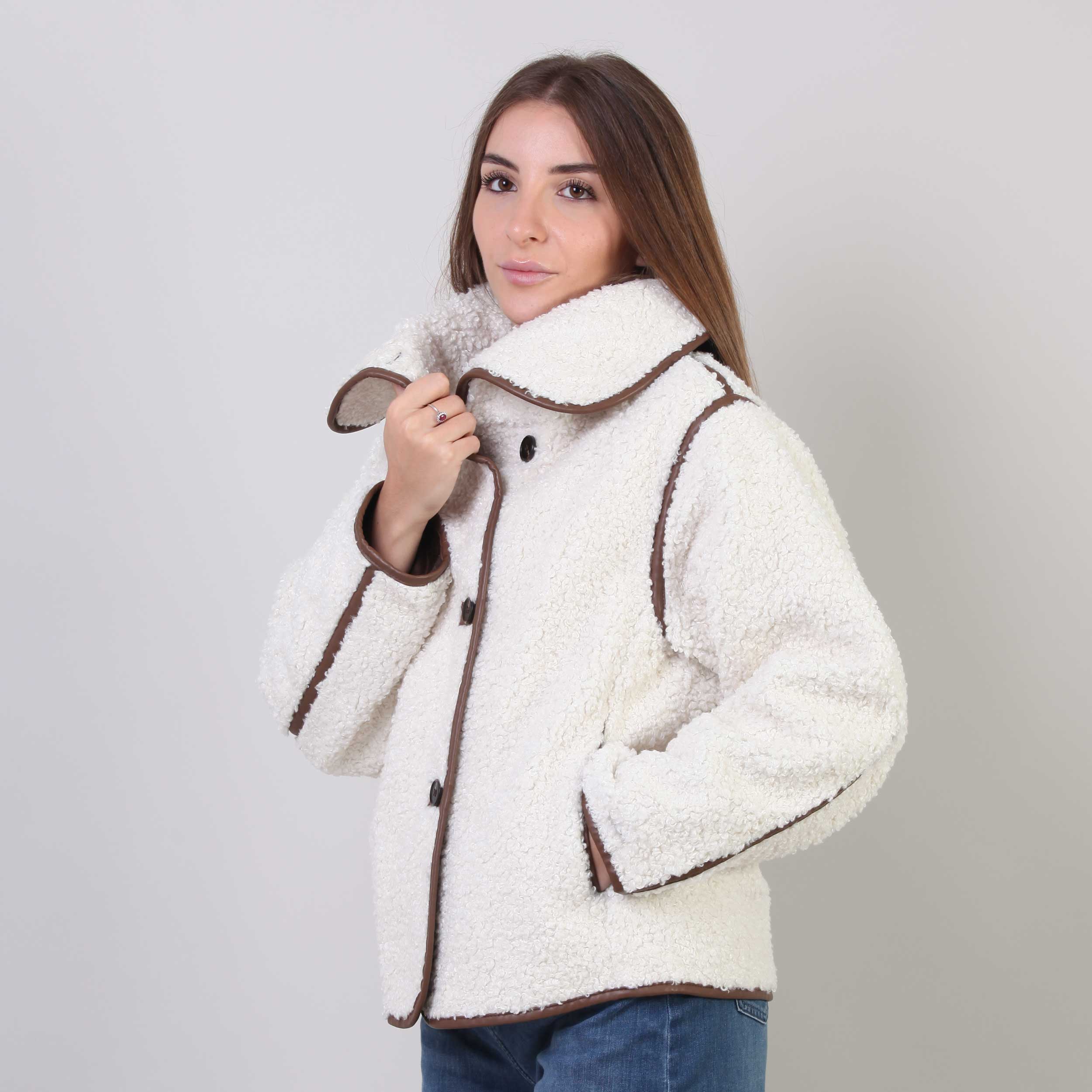 Cappotto In Teddy Con Bottoni Firmato MONNALISA - annameglio.com abbigliamento moda