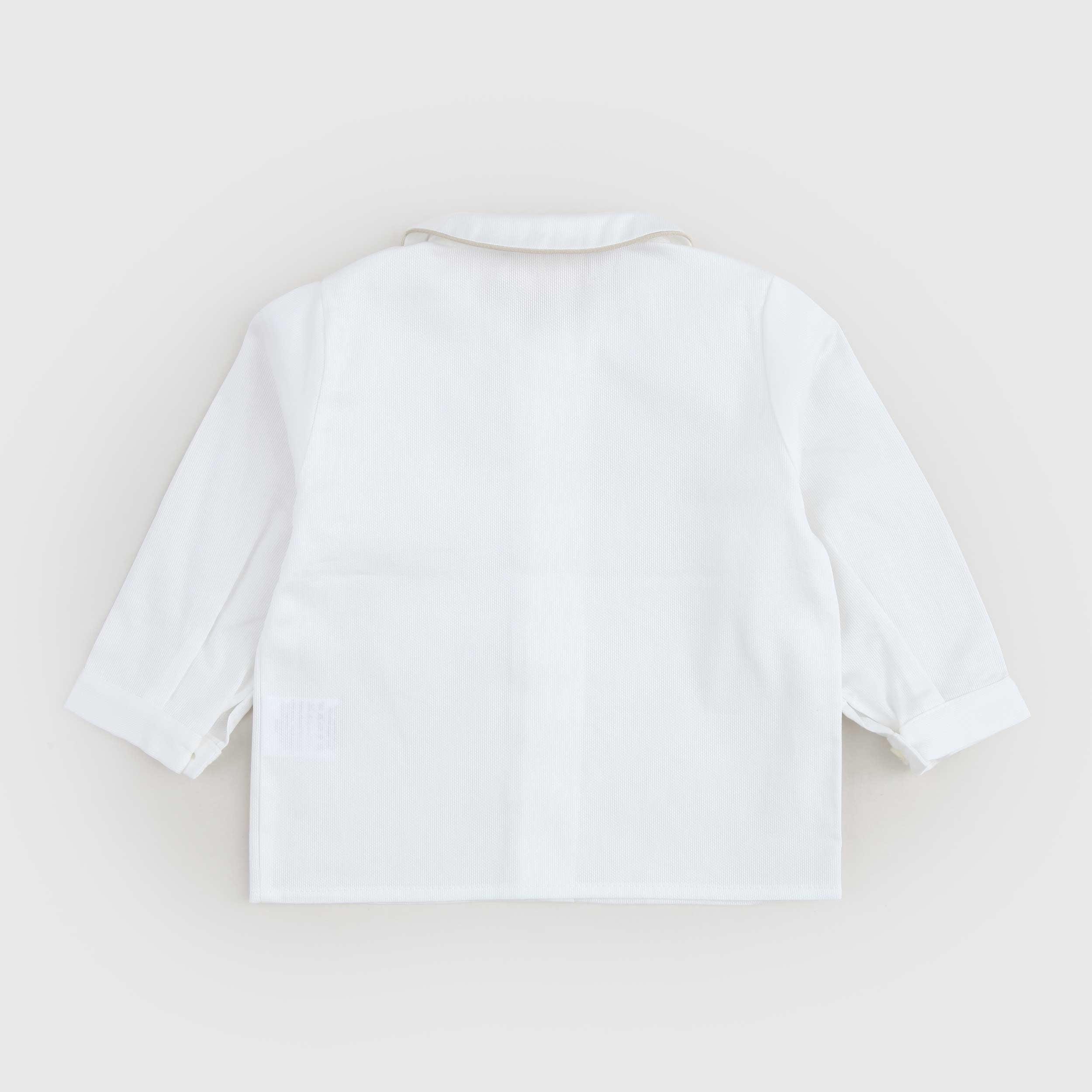 White Long Sleeve Shirt by LA STUPENDERIA