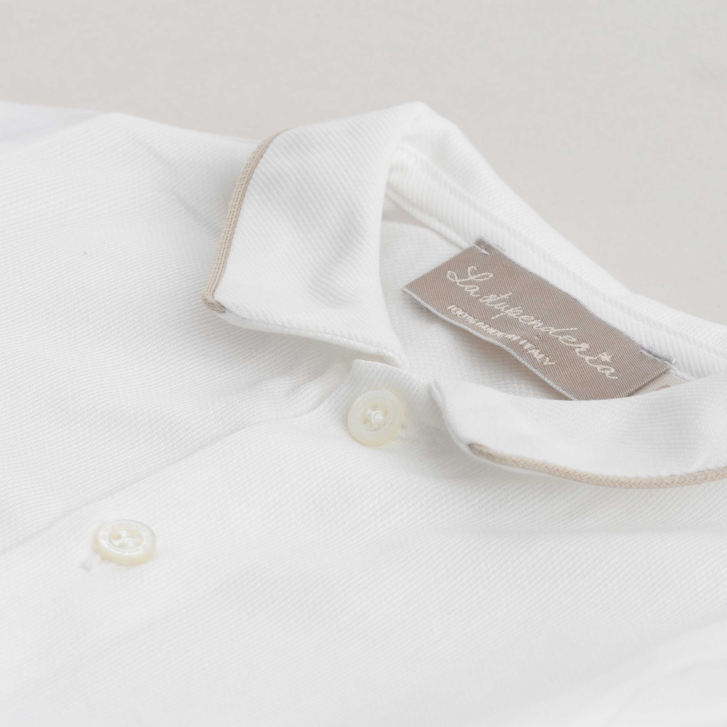 White Long Sleeve Shirt by LA STUPENDERIA
