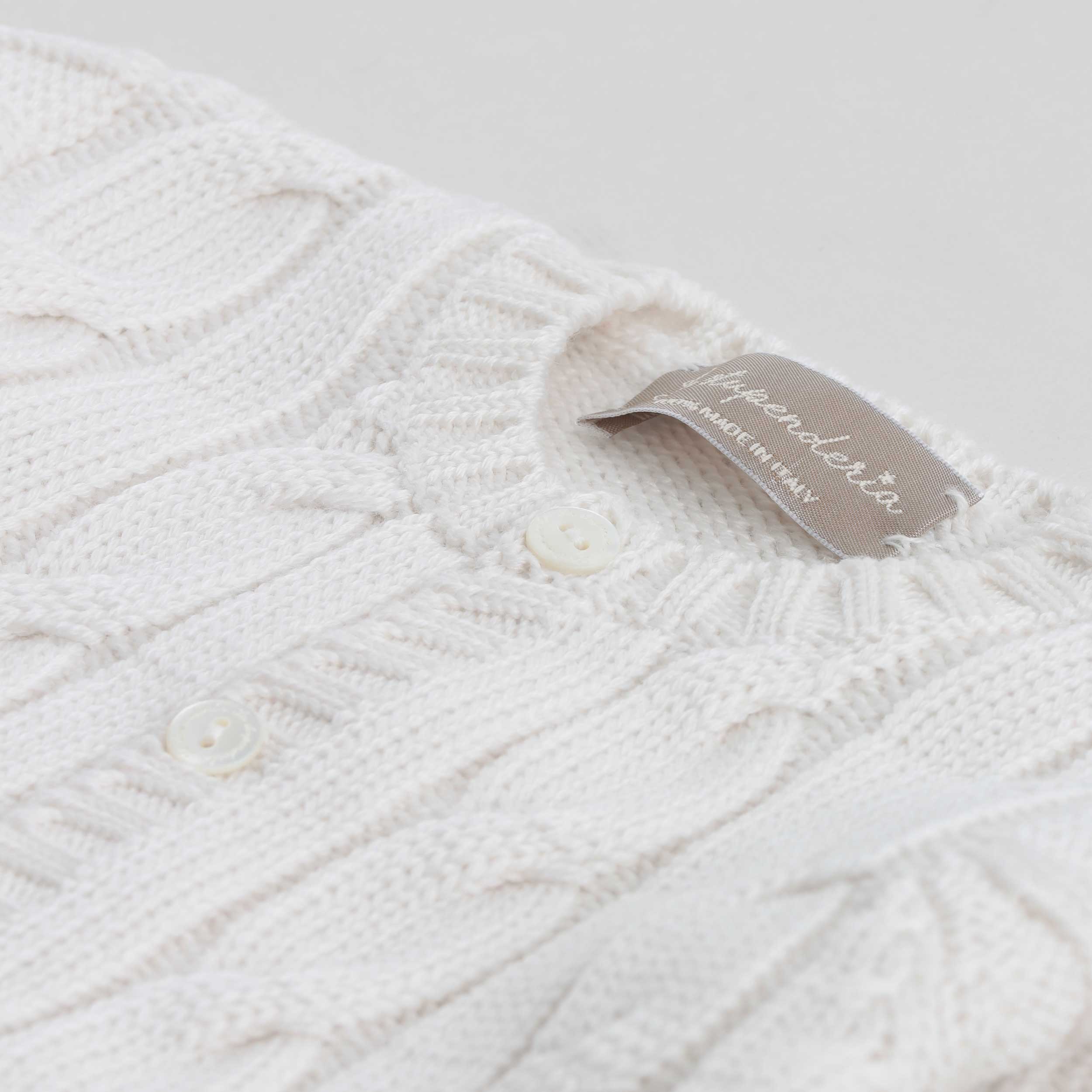 Cardigan Girocollo Latte Firmato LA STUPENDERIA - annameglio.com abbigliamento moda