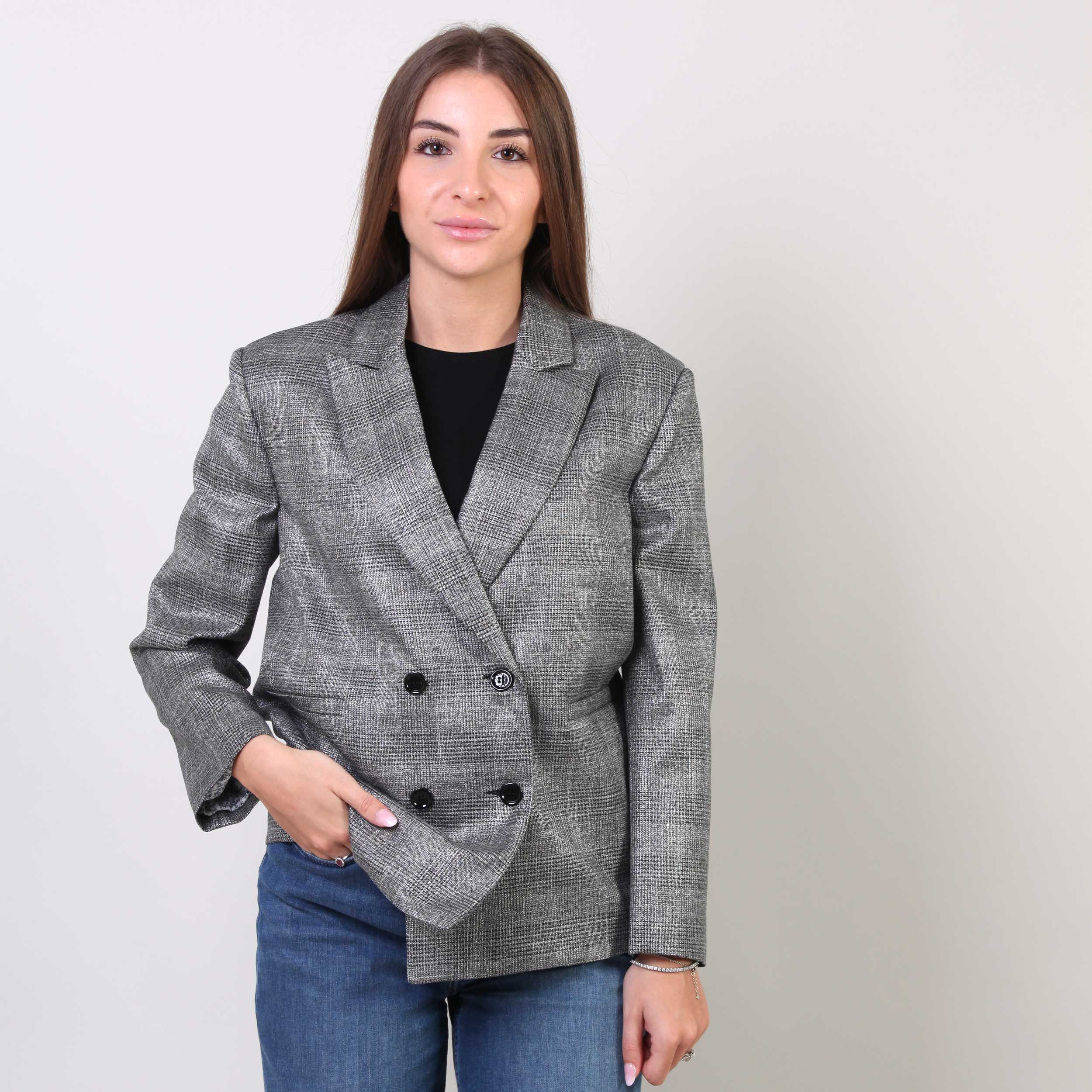 Blazer Grigio Doppiopetto Firmato PHILOSOPHY - annameglio.com abbigliamento moda