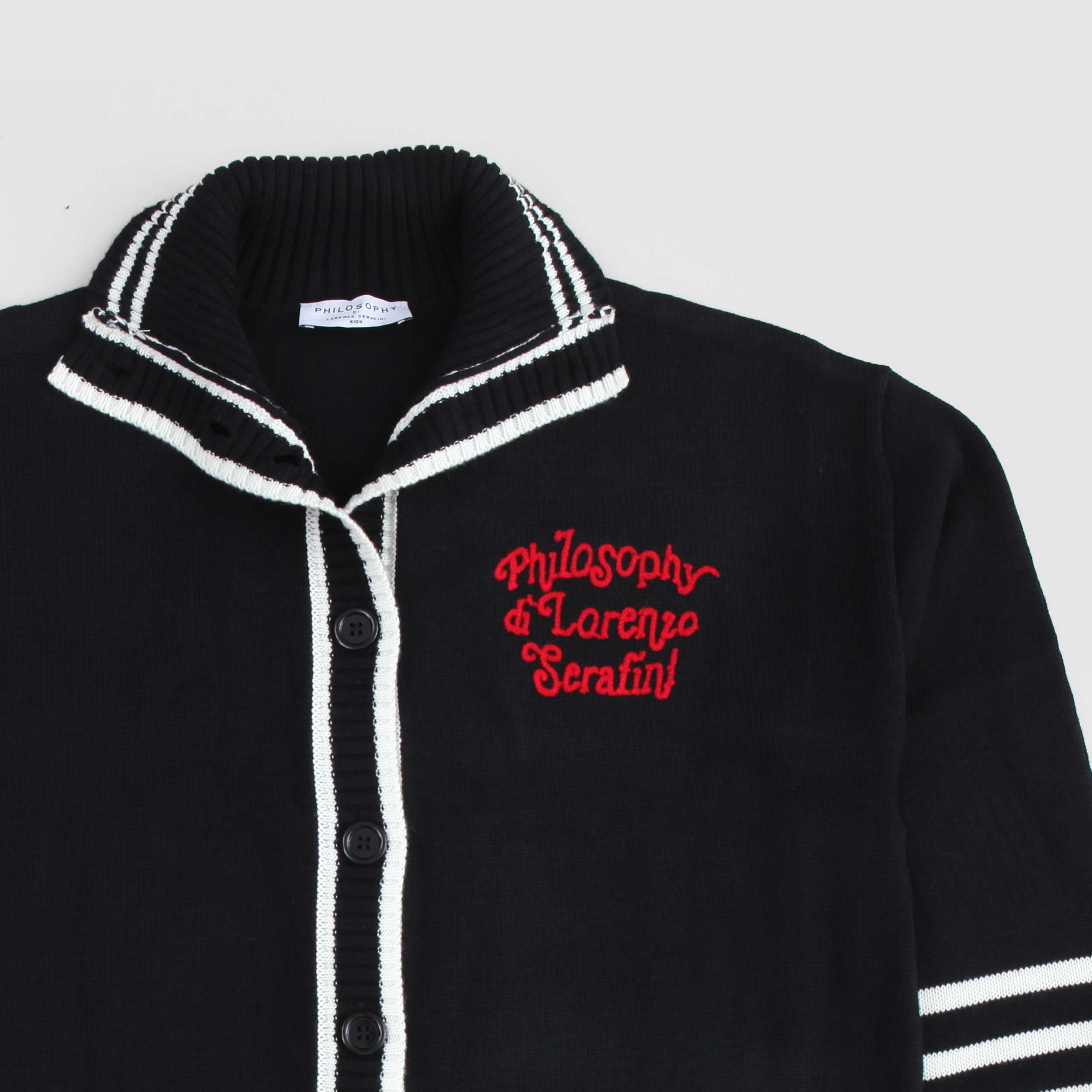 Maglioncino Nero Con Logo Firmato PHILOSOPHY - annameglio.com abbigliamento moda