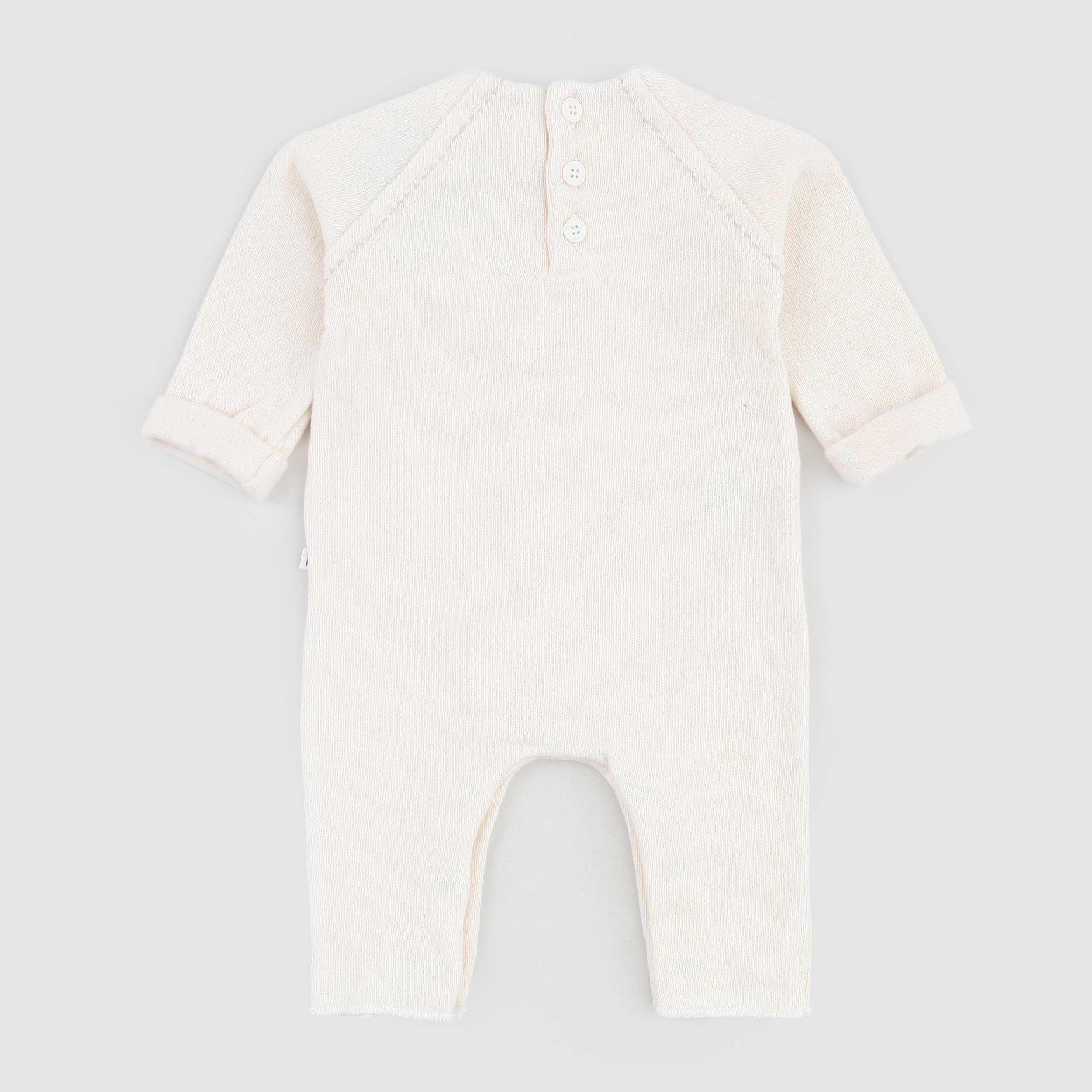 Tutina Beige E Risvolto By ONE MORE IN THE FAMILY - annameglio.com abbigliamento moda